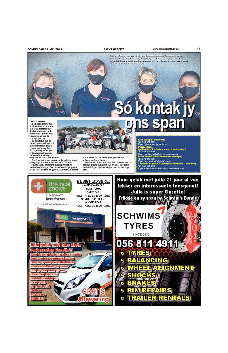 Parys Gazette 21 Jaar page 5