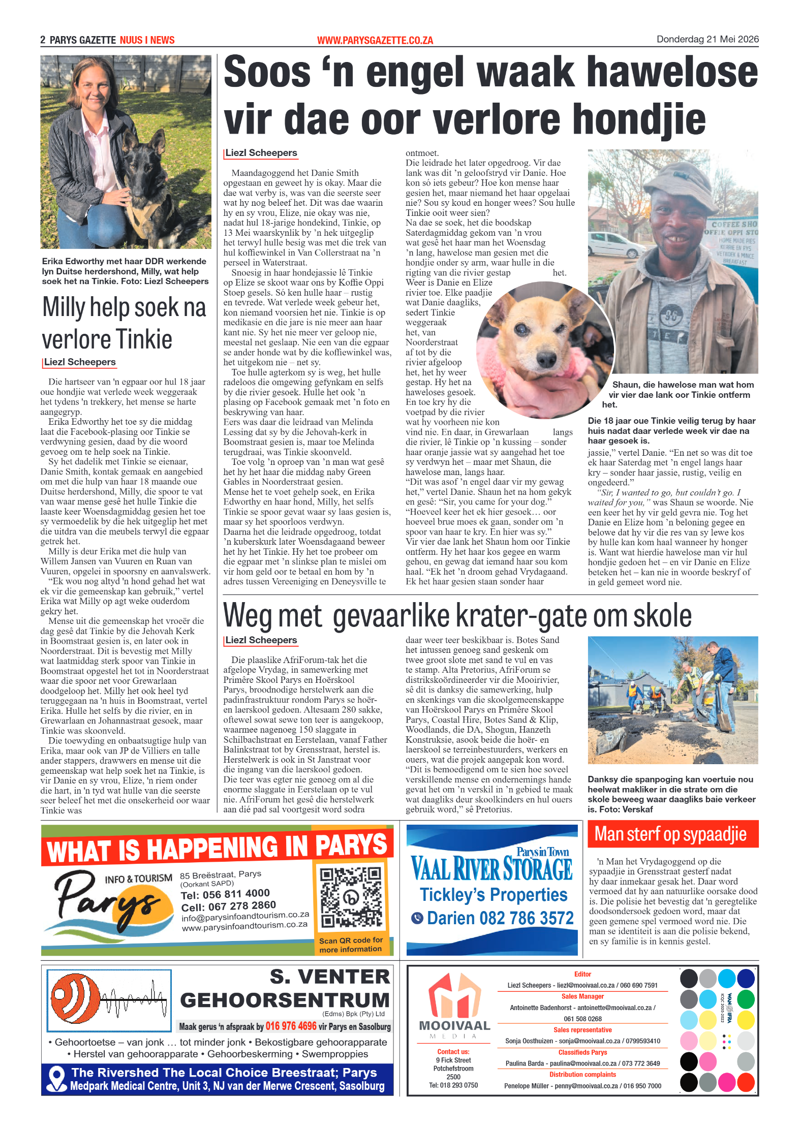 Parys Gazette – 21 May 2026 page 2