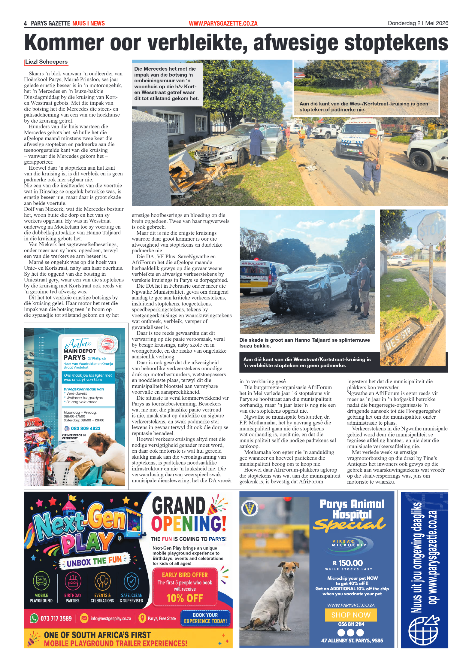 Parys Gazette – 21 May 2026 page 4