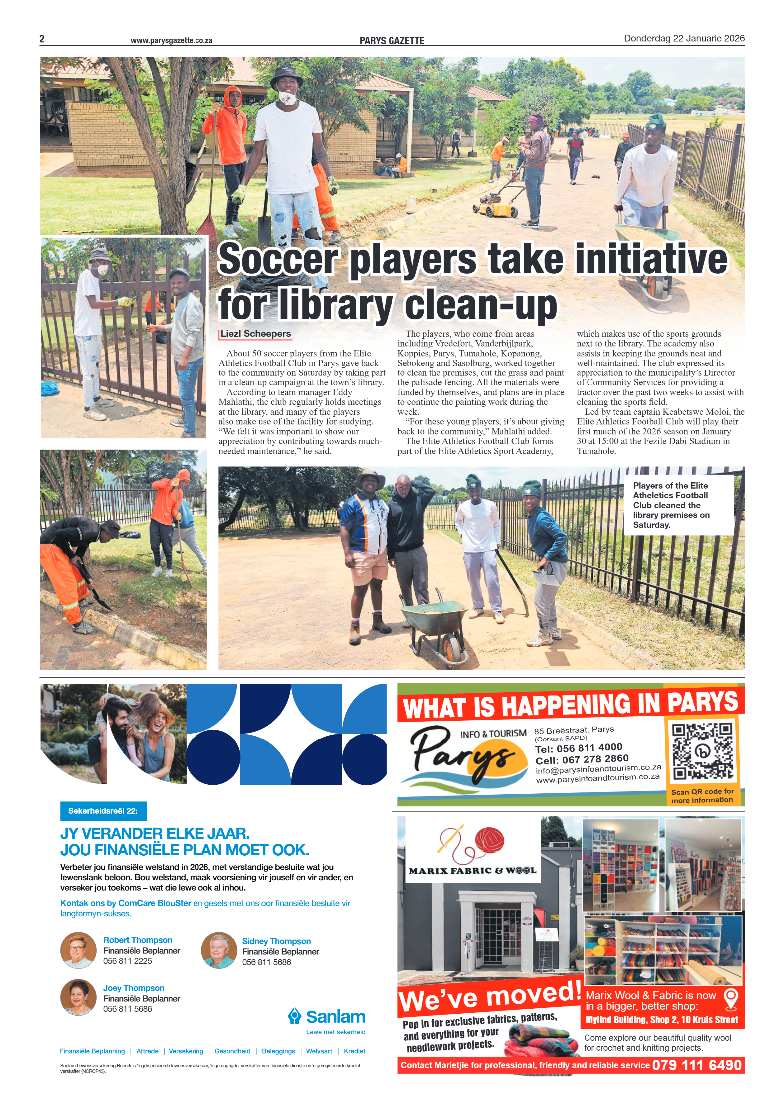 Parys Gazette 22 Januarie 2026 page 2