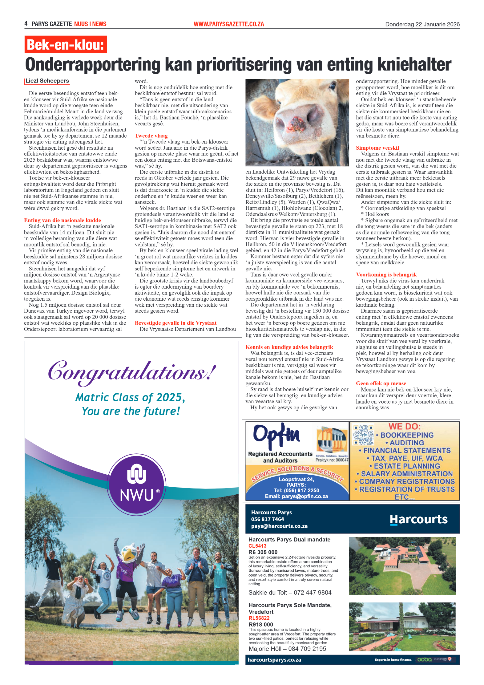 Parys Gazette 22 Januarie 2026 page 4