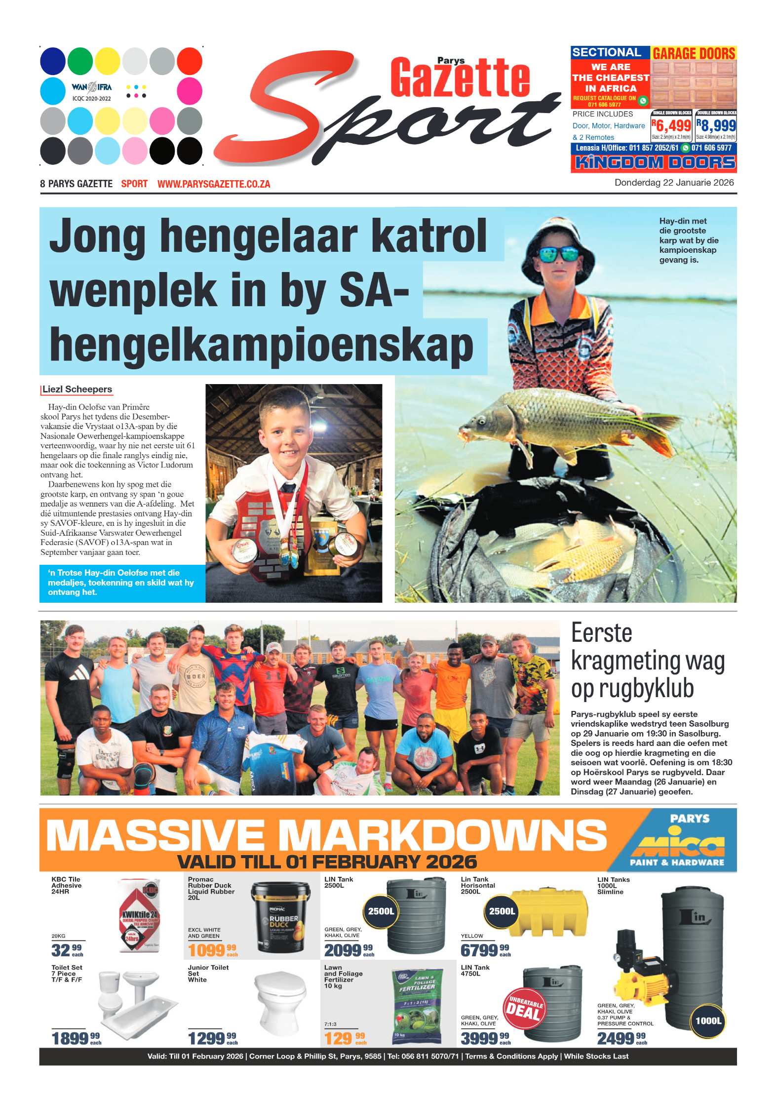 Parys Gazette 22 Januarie 2026 page 8