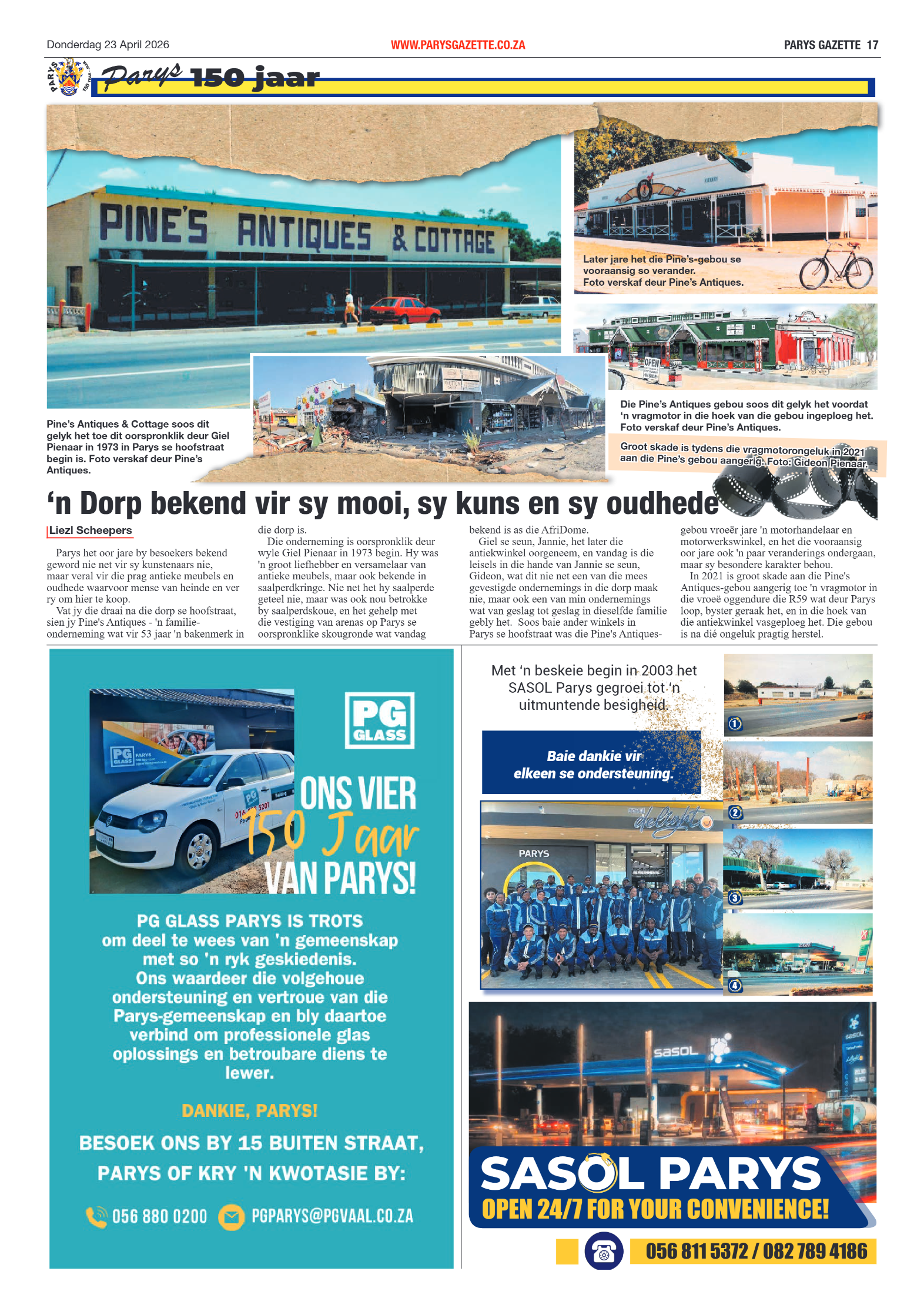 Parys Gazette – 23 April 2026 page 17
