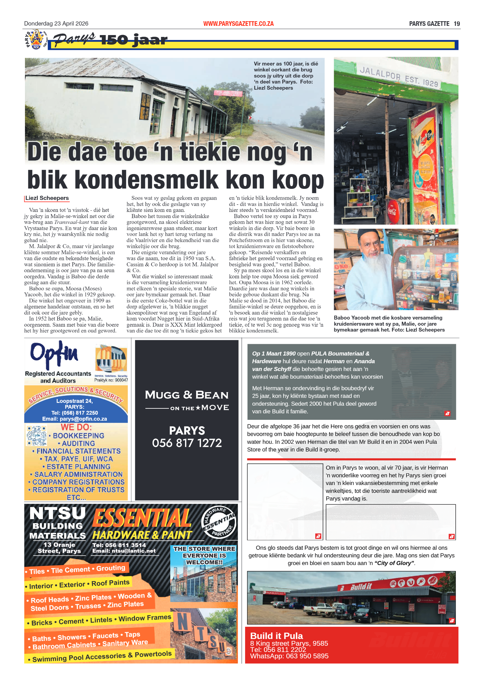 Parys Gazette – 23 April 2026 page 19
