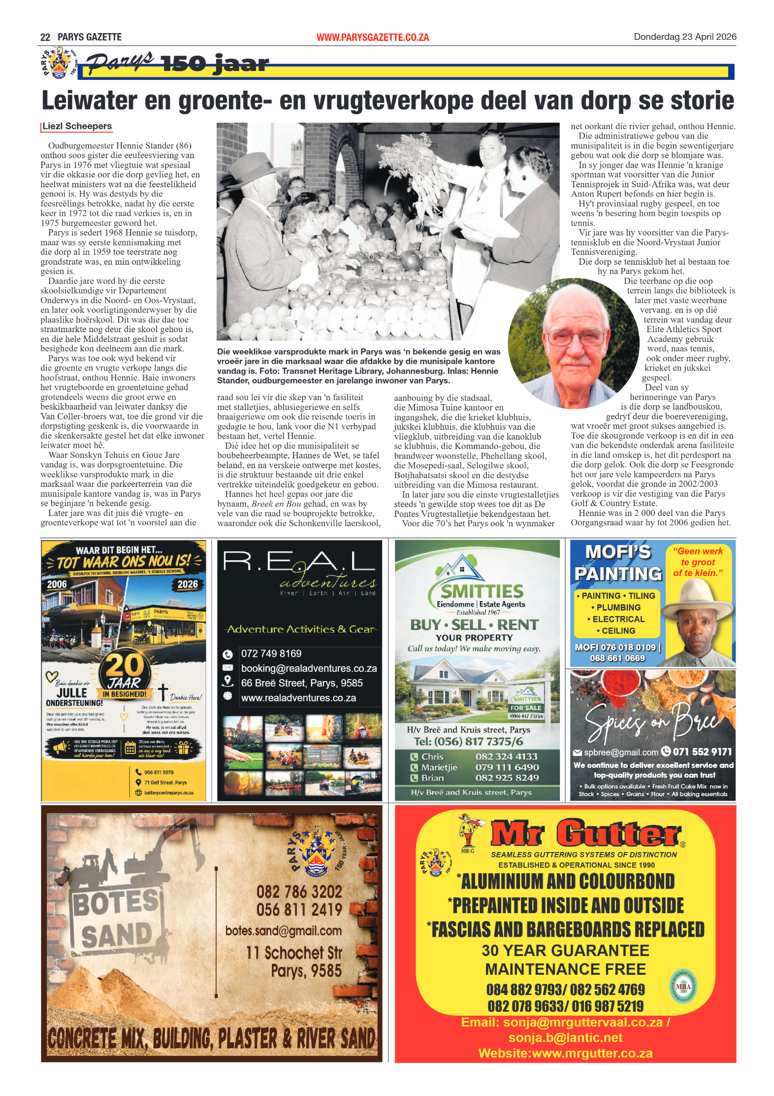 Parys Gazette – 23 April 2026 page 22
