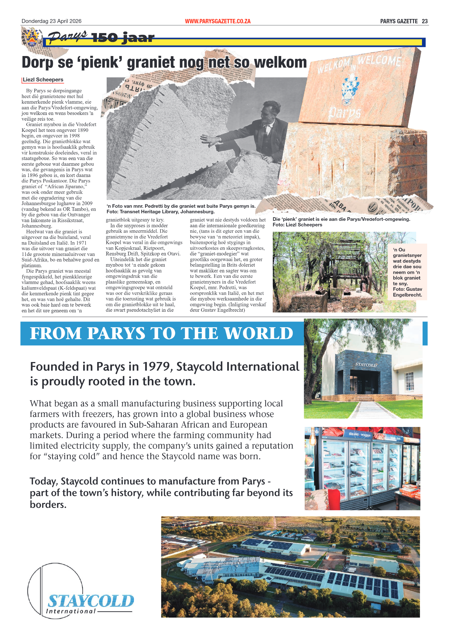 Parys Gazette – 23 April 2026 page 23