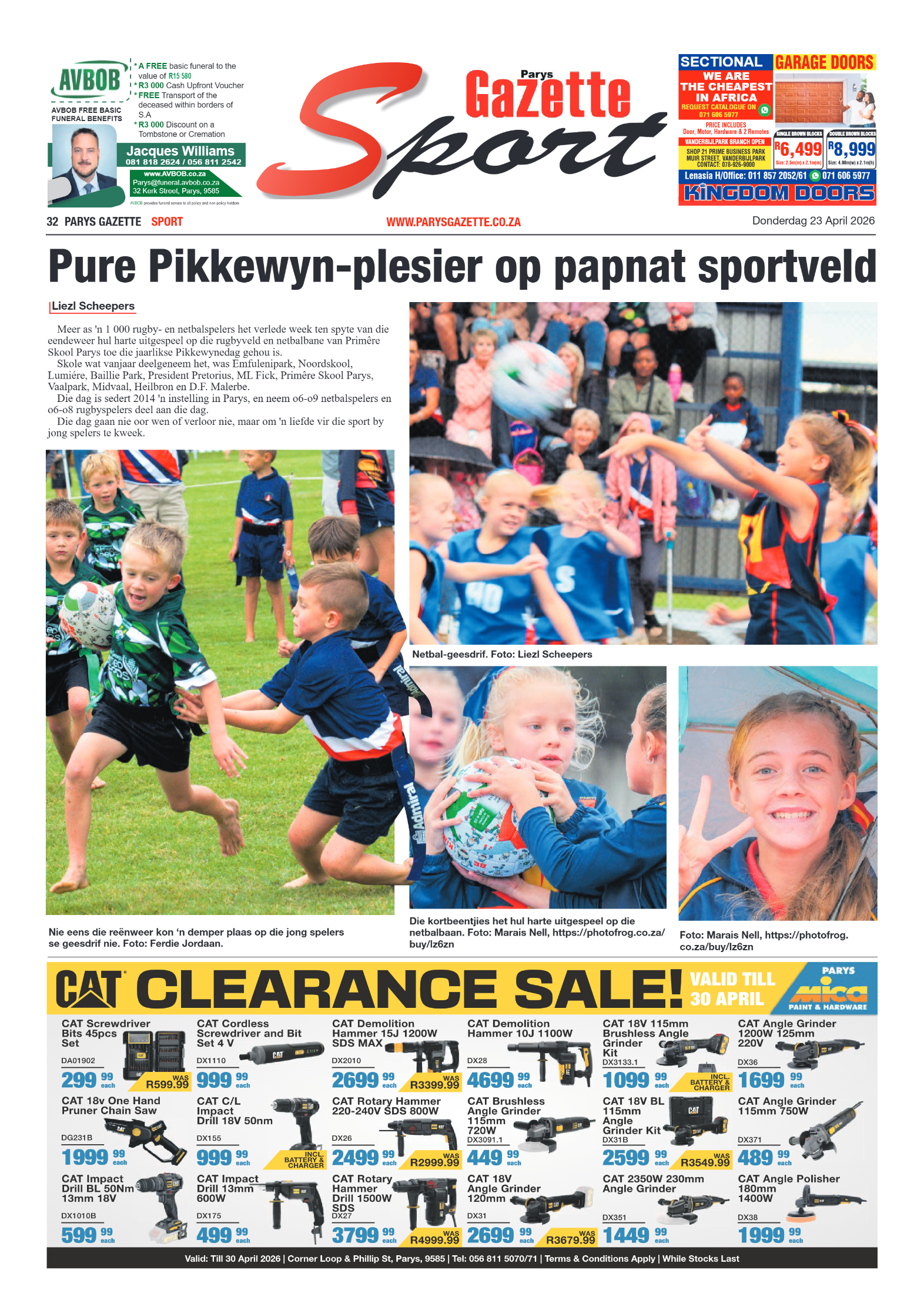Parys Gazette – 23 April 2026 page 32