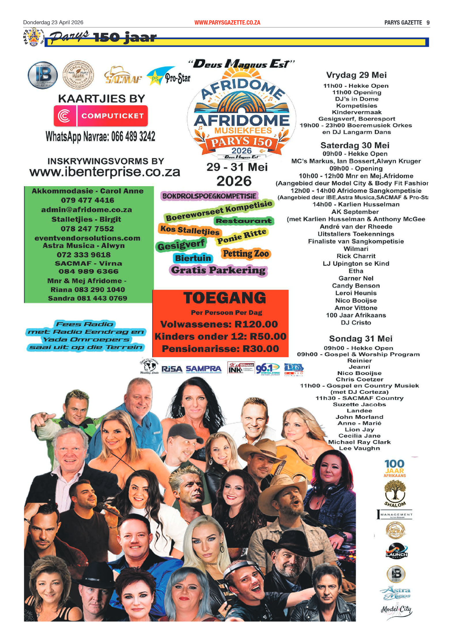 Parys Gazette – 23 April 2026 page 9