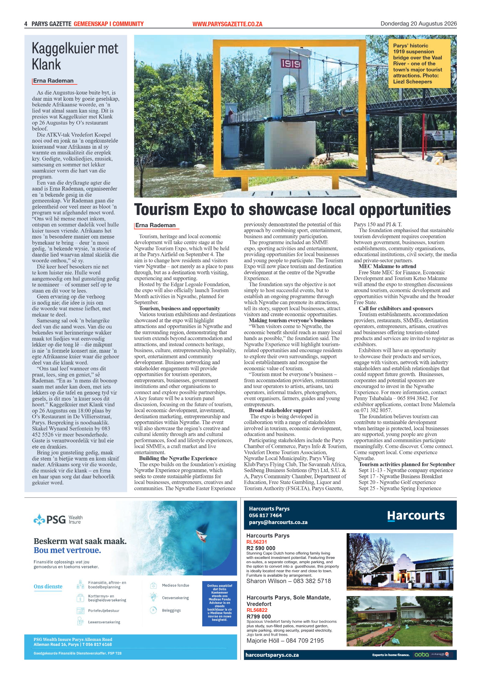 Parys Gazette – 23 Augustus 2026 page 4