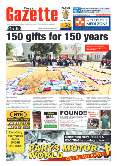 Parys Gazette – 23 Augustus 2026