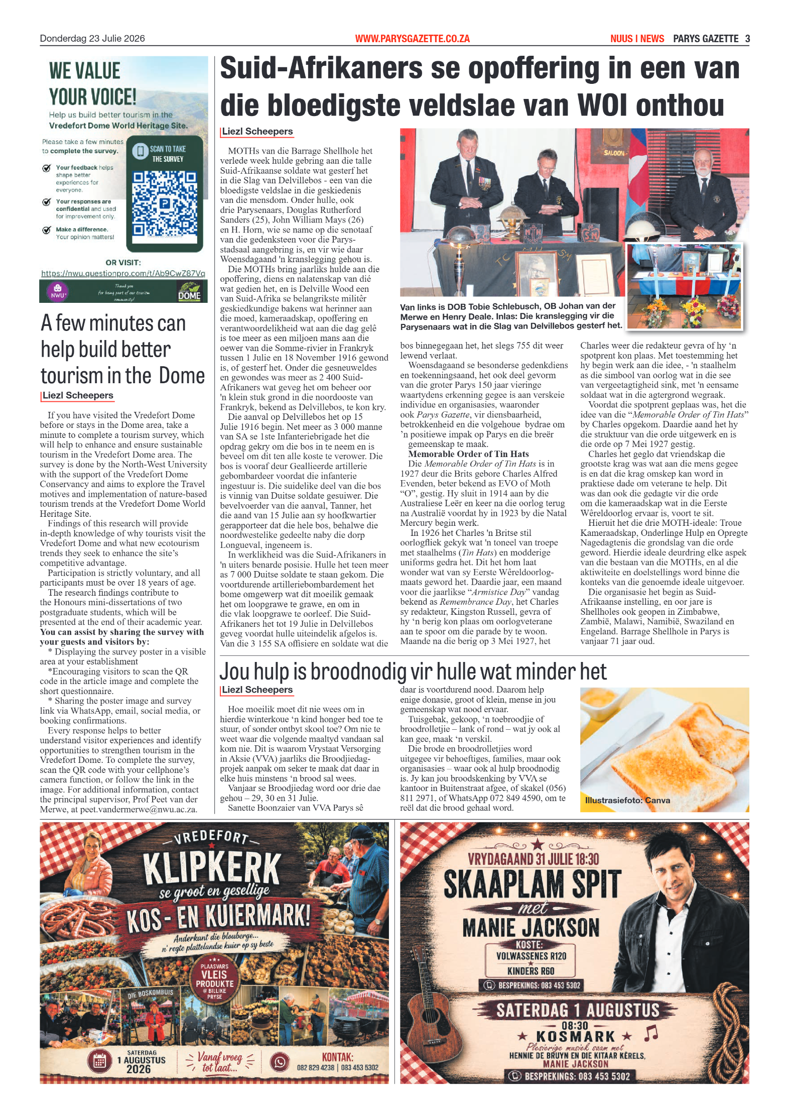 Parys Gazette – 23 Julie 2026 page 3