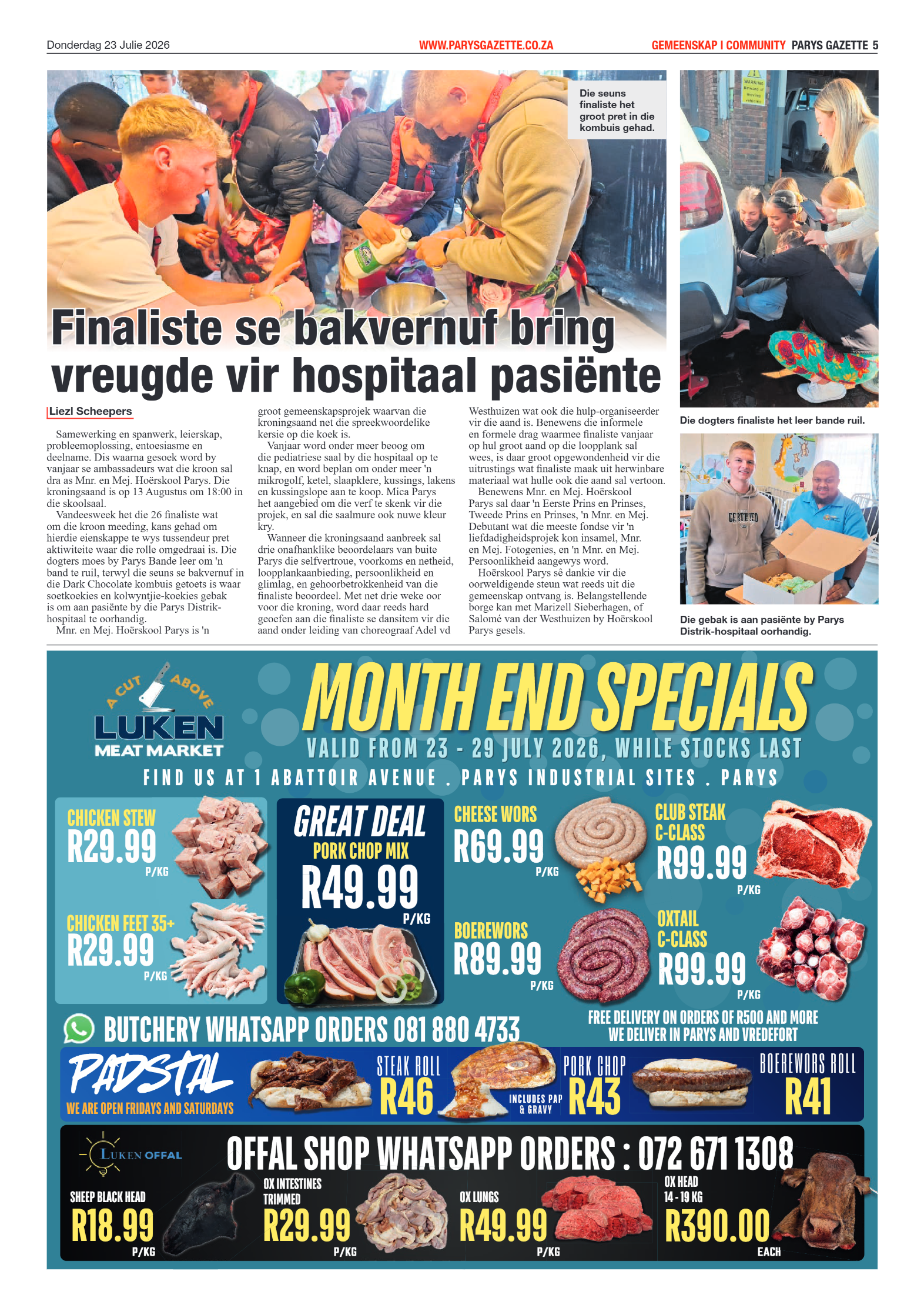 Parys Gazette – 23 Julie 2026 page 5