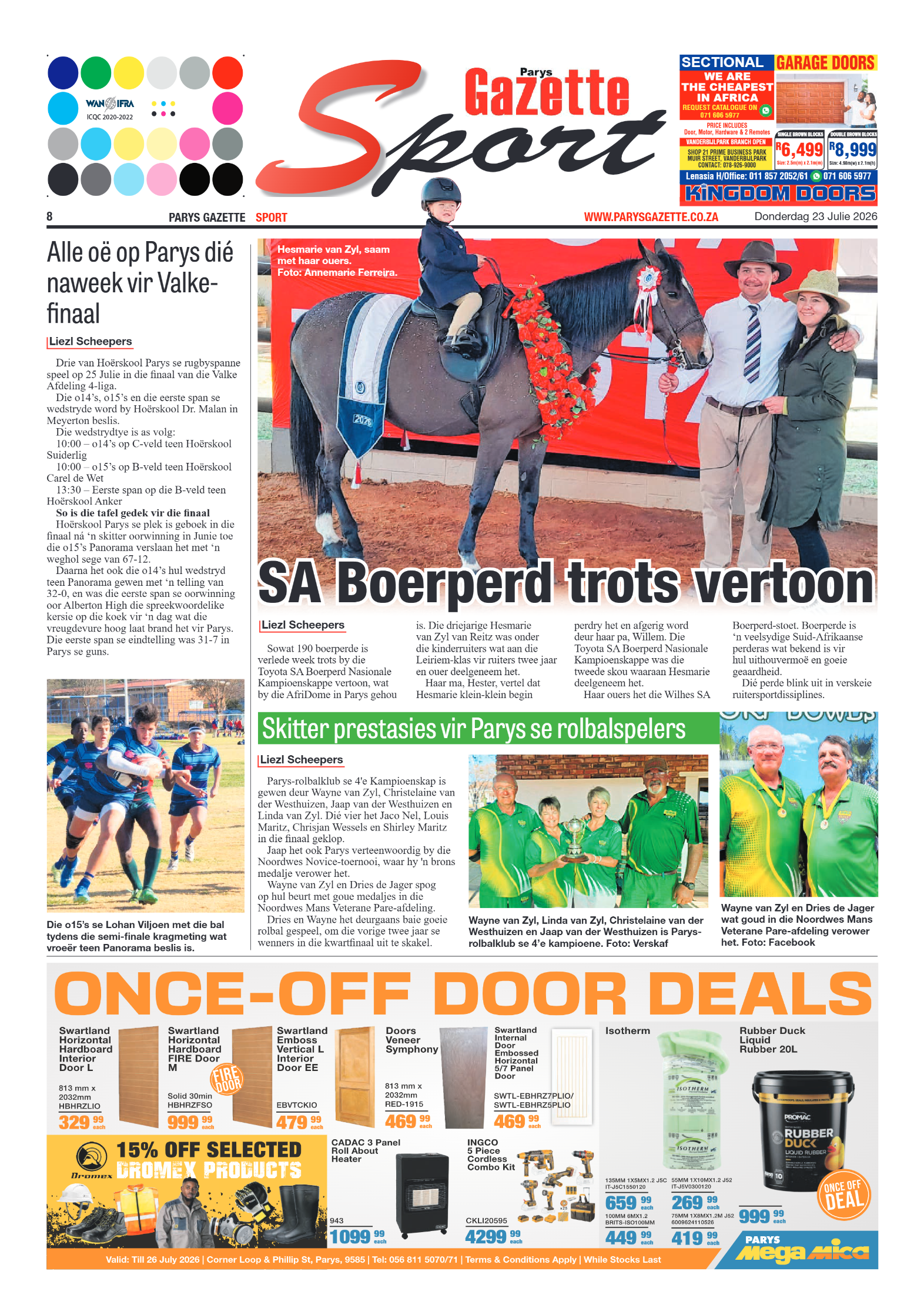 Parys Gazette – 23 Julie 2026 page 8