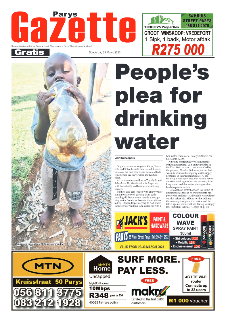 Parys Gazette 23 Maart 2023 page 1
