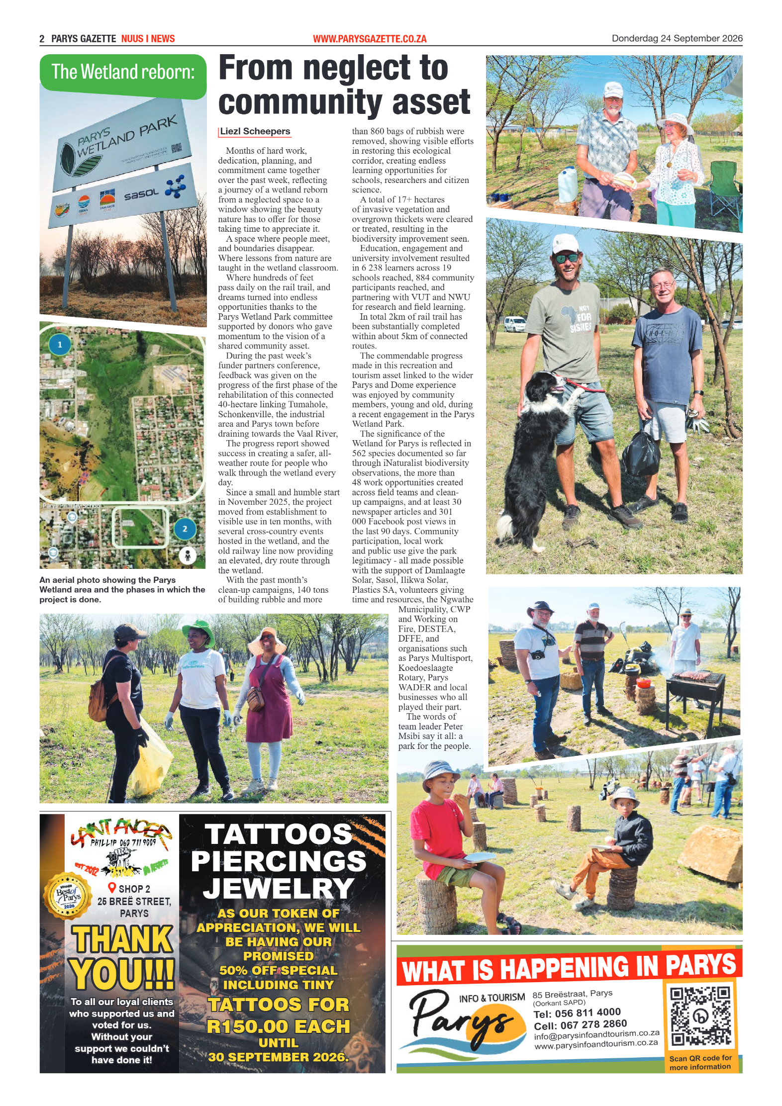 Parys Gazette – 24 September 2026 page 2