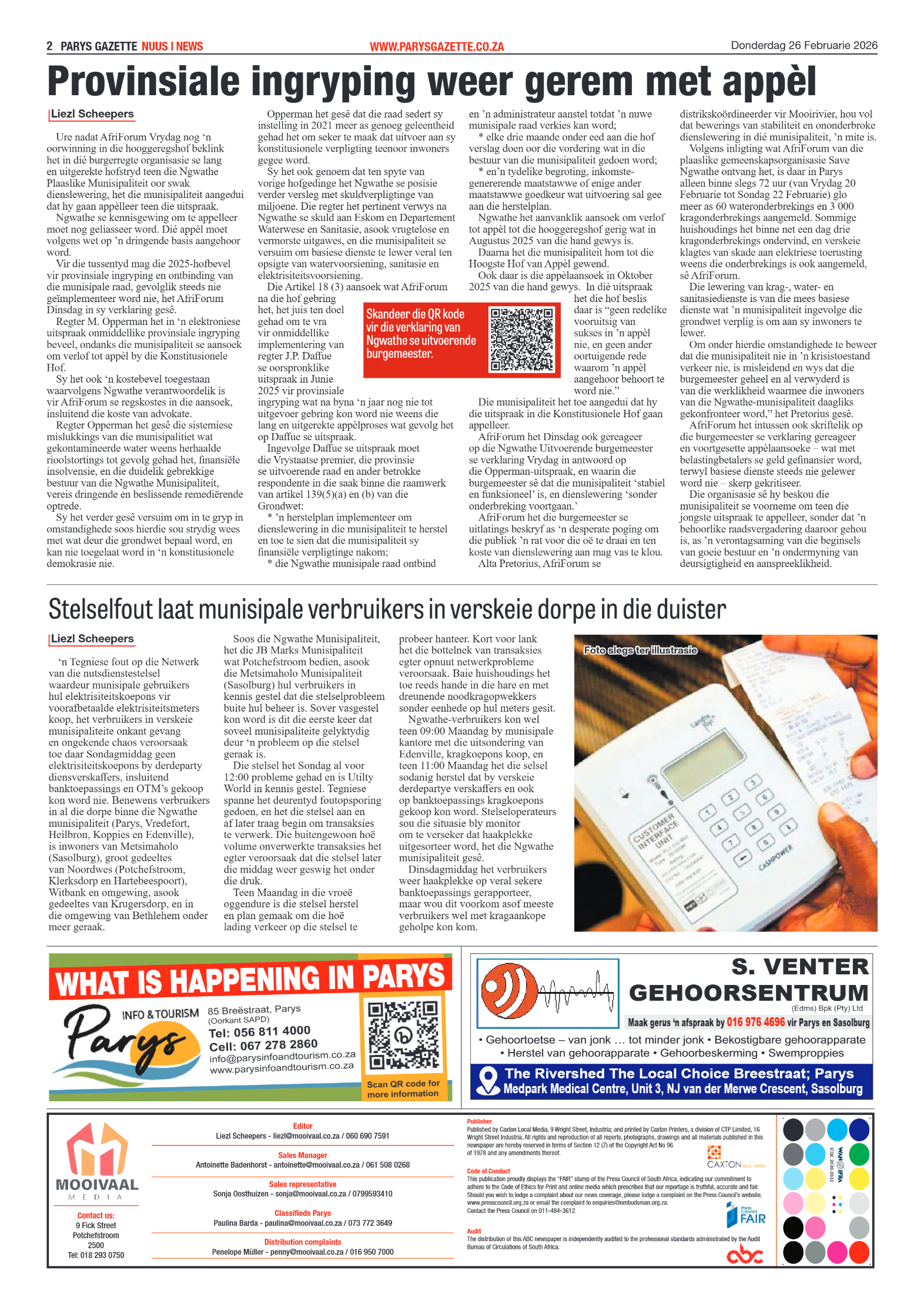 Parys Gazette – 26 Februarie 2026 page 2