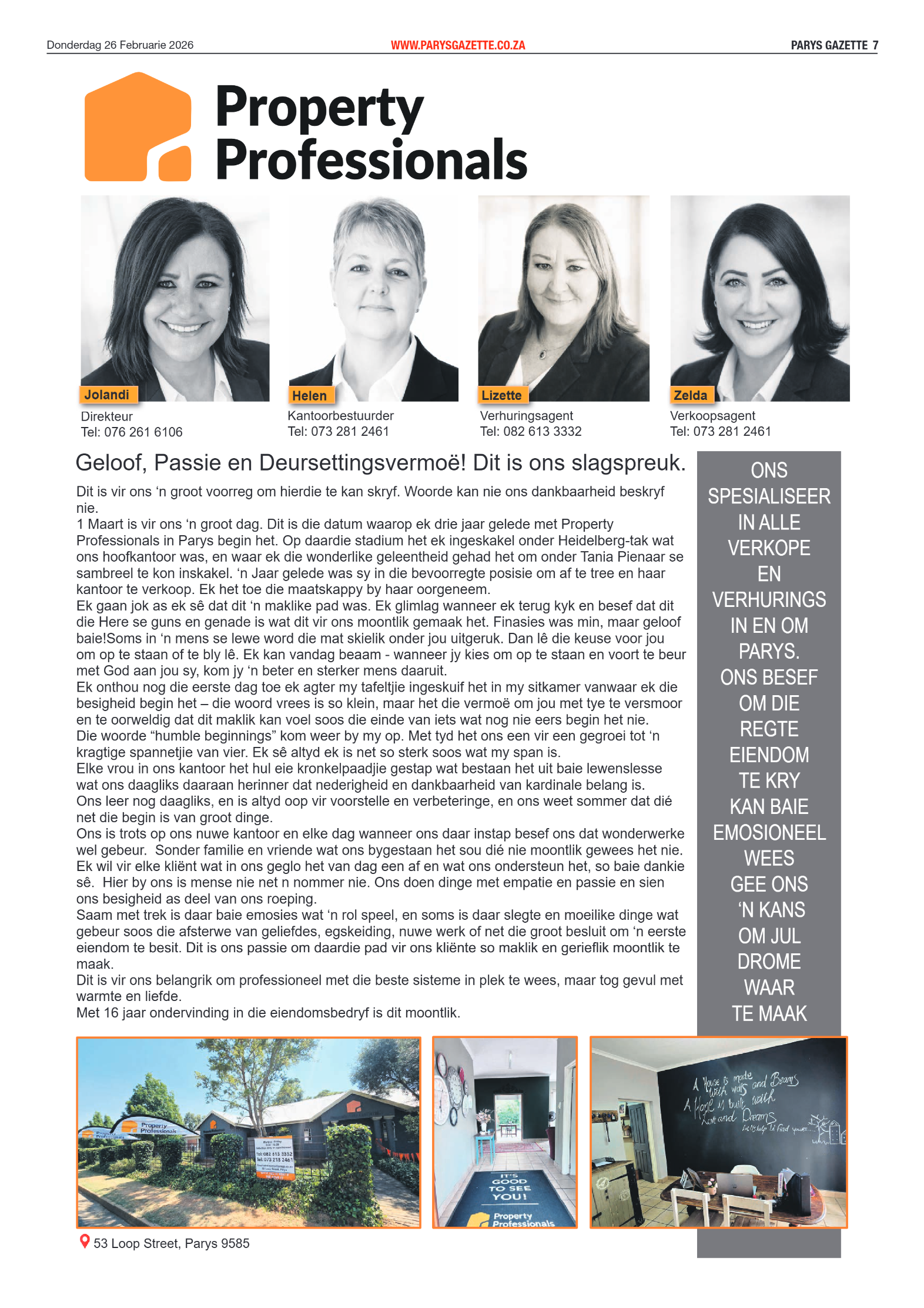 Parys Gazette – 26 Februarie 2026 page 7
