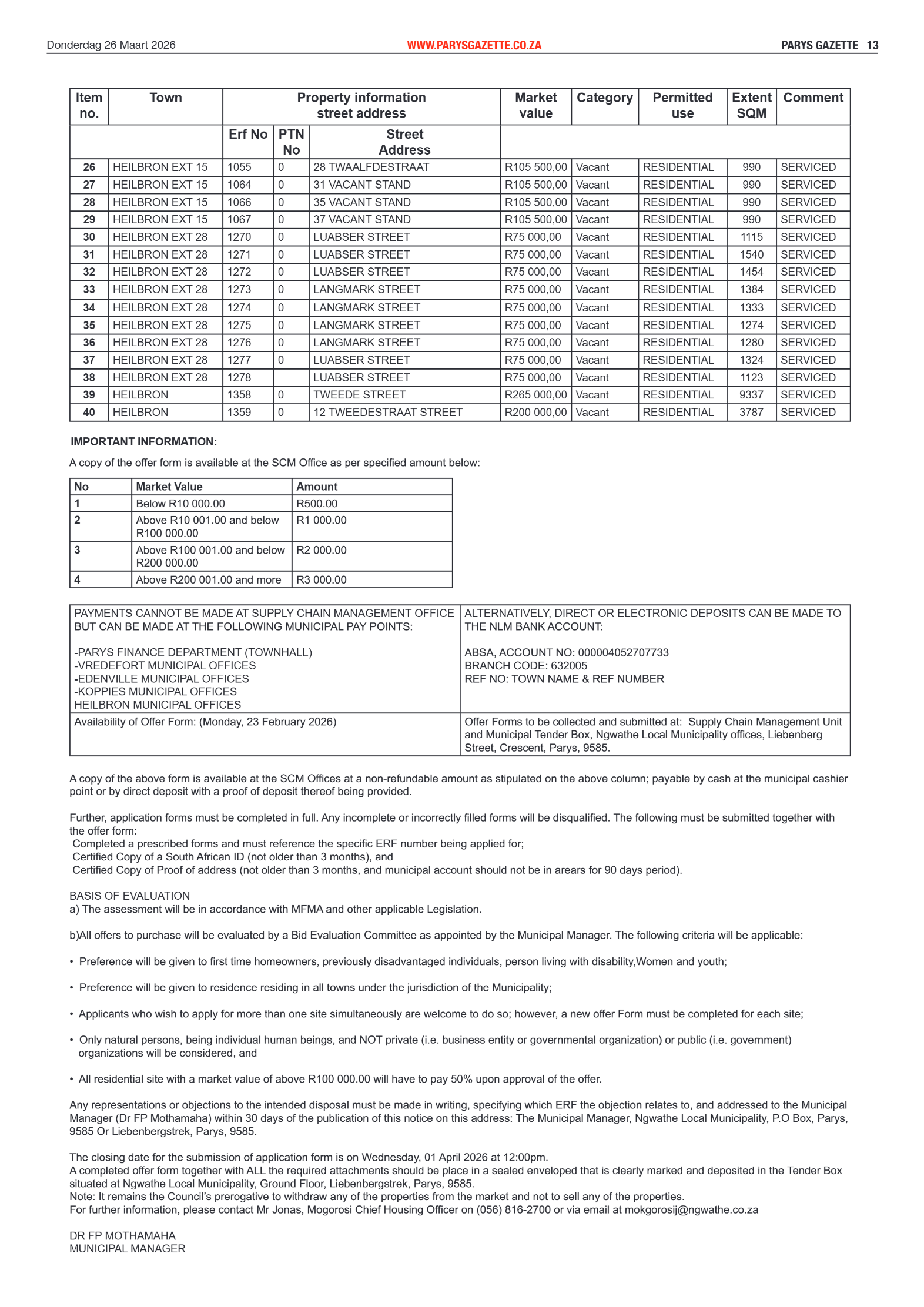 Parys Gazette – 26 Maart 2026 page 13