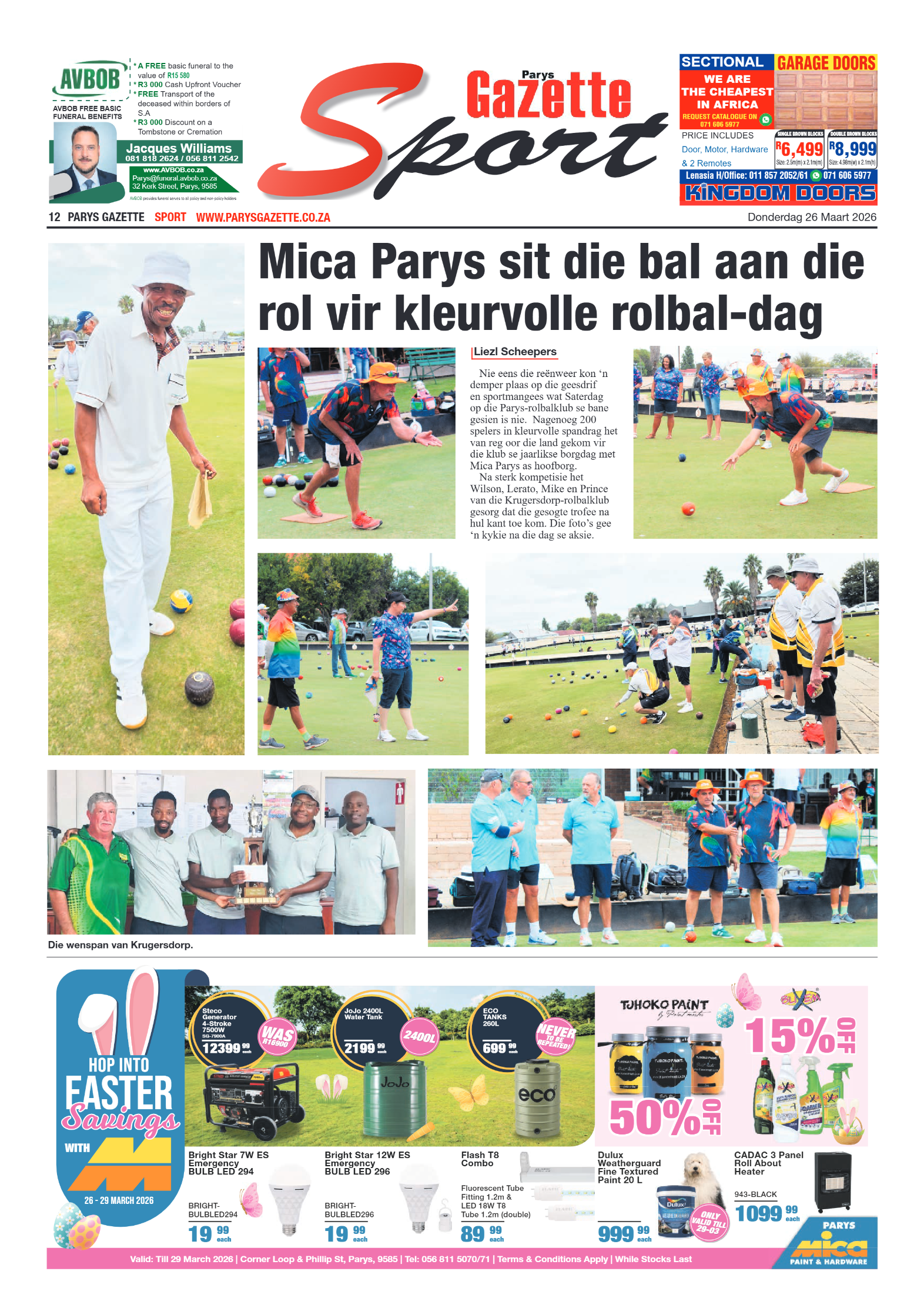 Parys Gazette – 26 Maart 2026 page 16