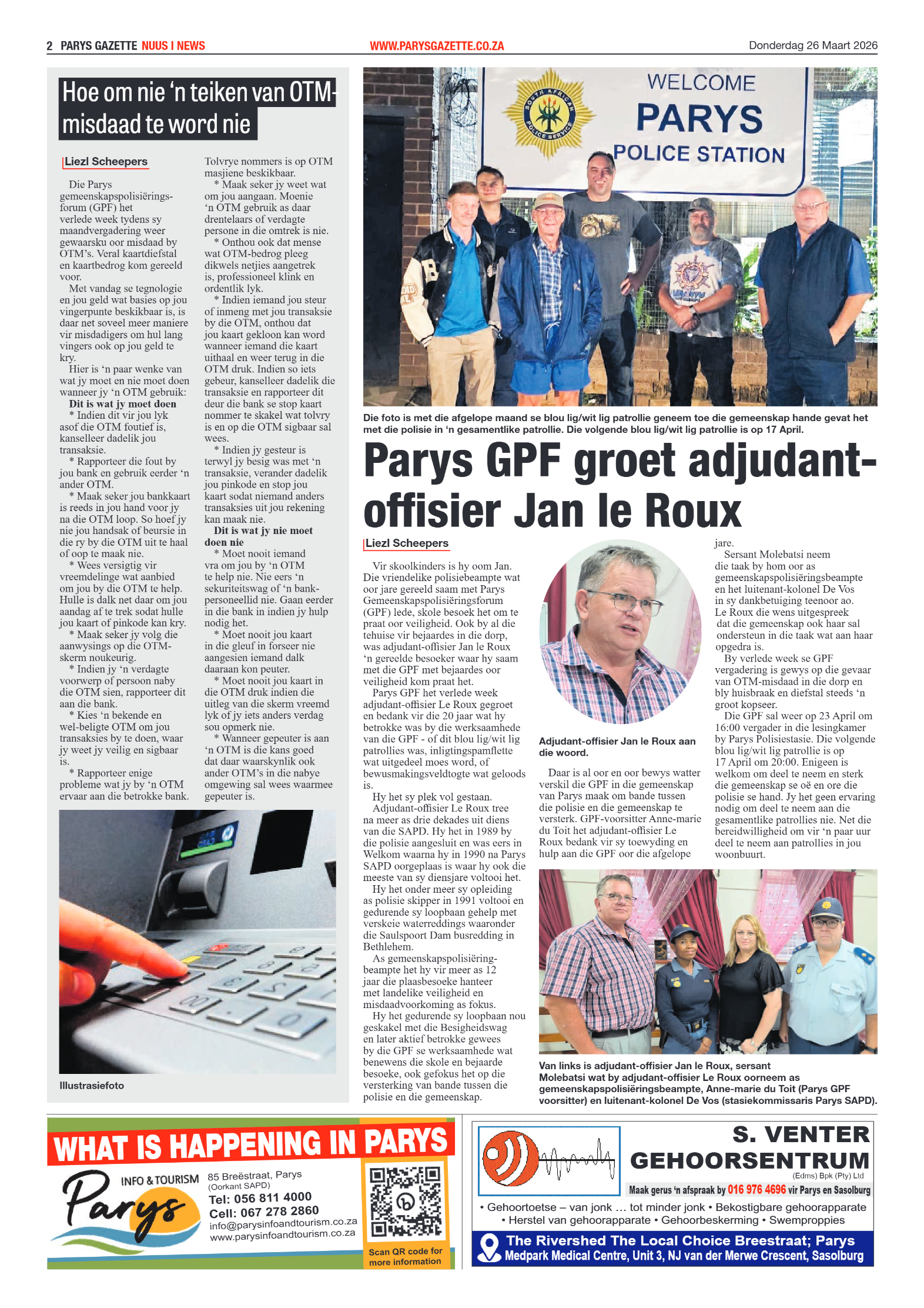 Parys Gazette – 26 Maart 2026 page 2