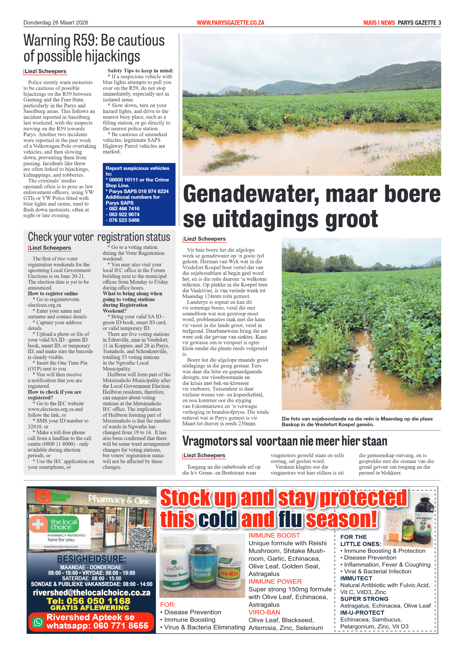 Parys Gazette – 26 Maart 2026 page 3