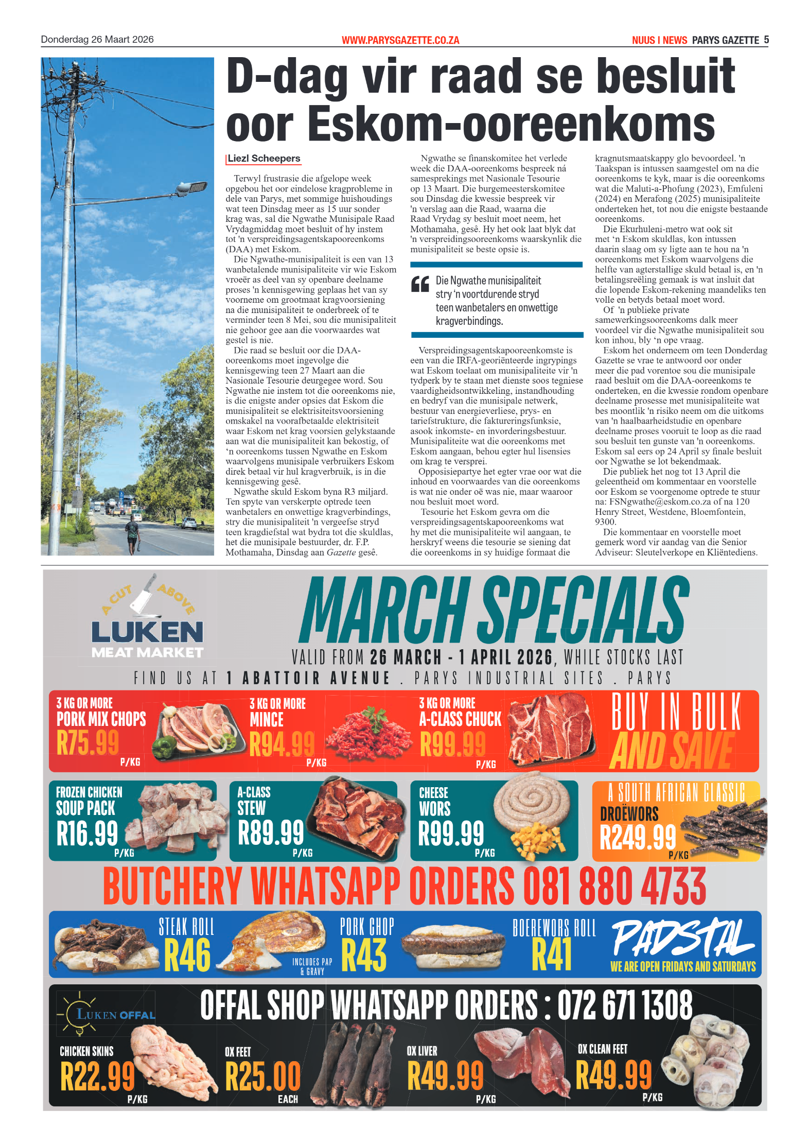 Parys Gazette – 26 Maart 2026 page 5