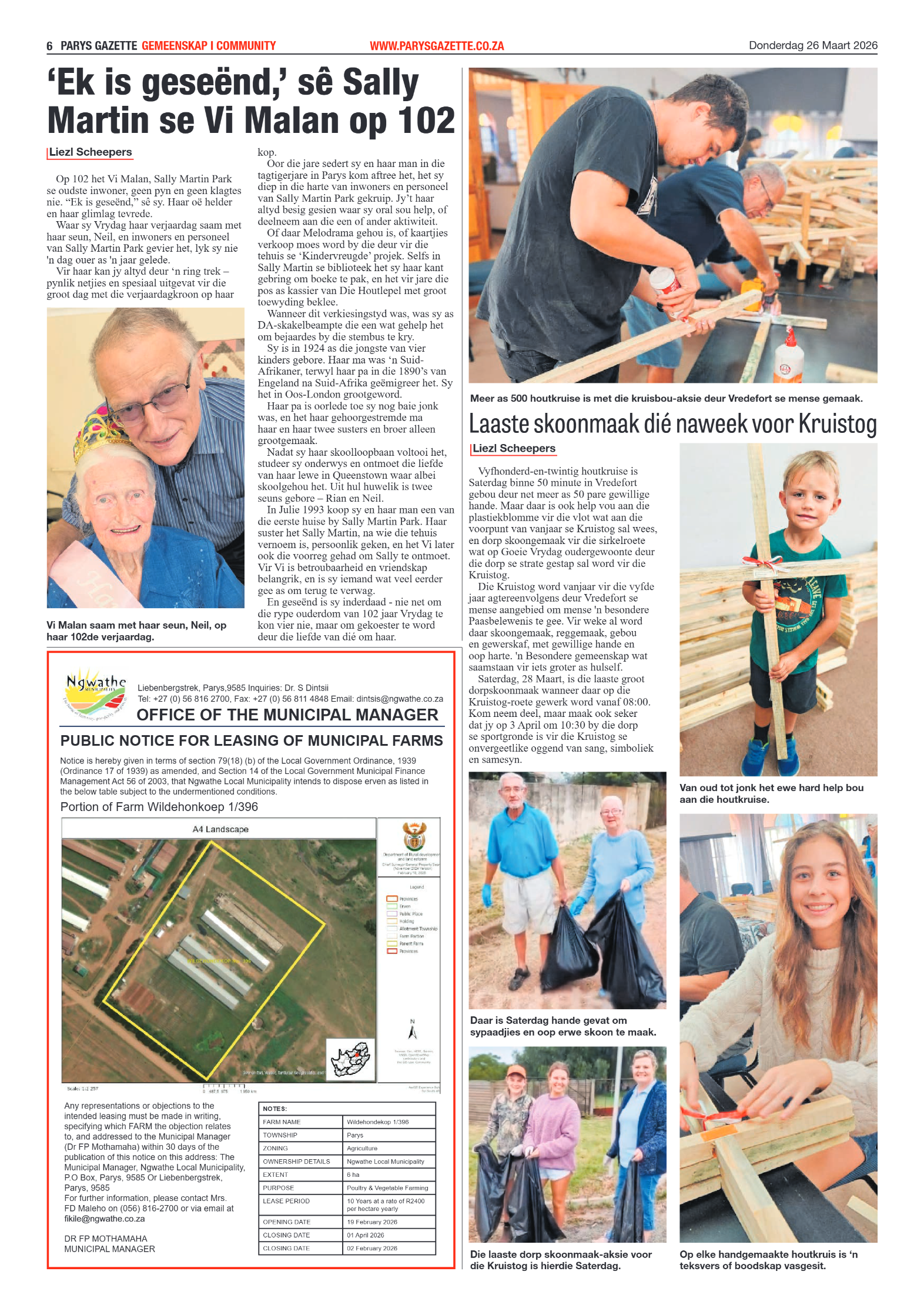 Parys Gazette – 26 Maart 2026 page 6