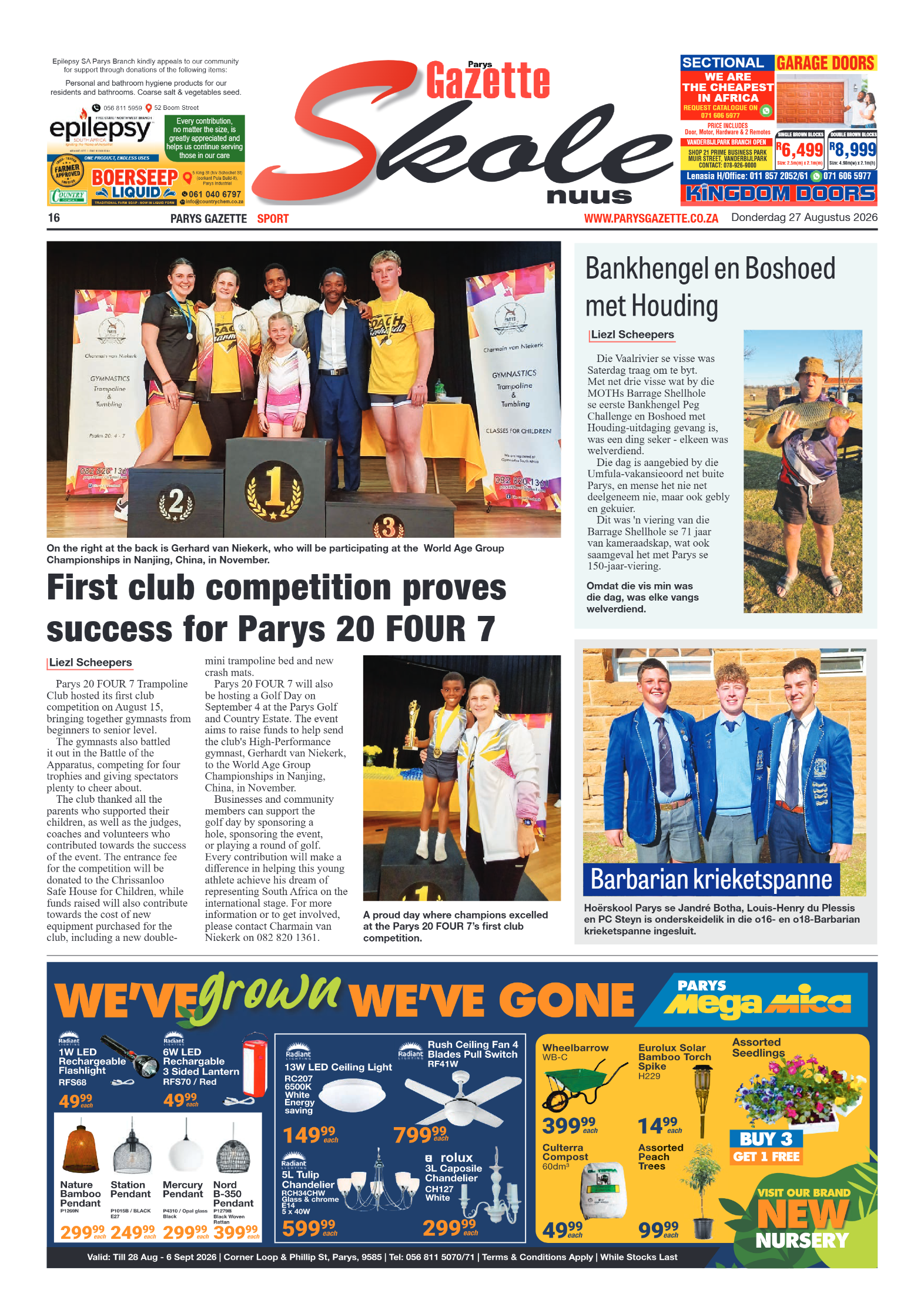 Parys Gazette – 27 Augustus 2026 page 16