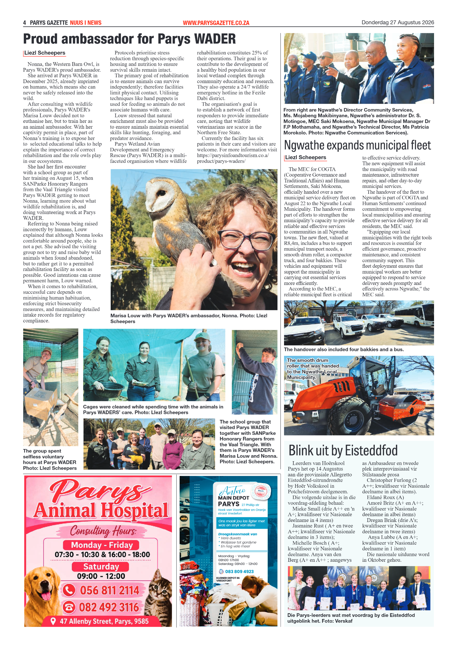Parys Gazette – 27 Augustus 2026 page 4