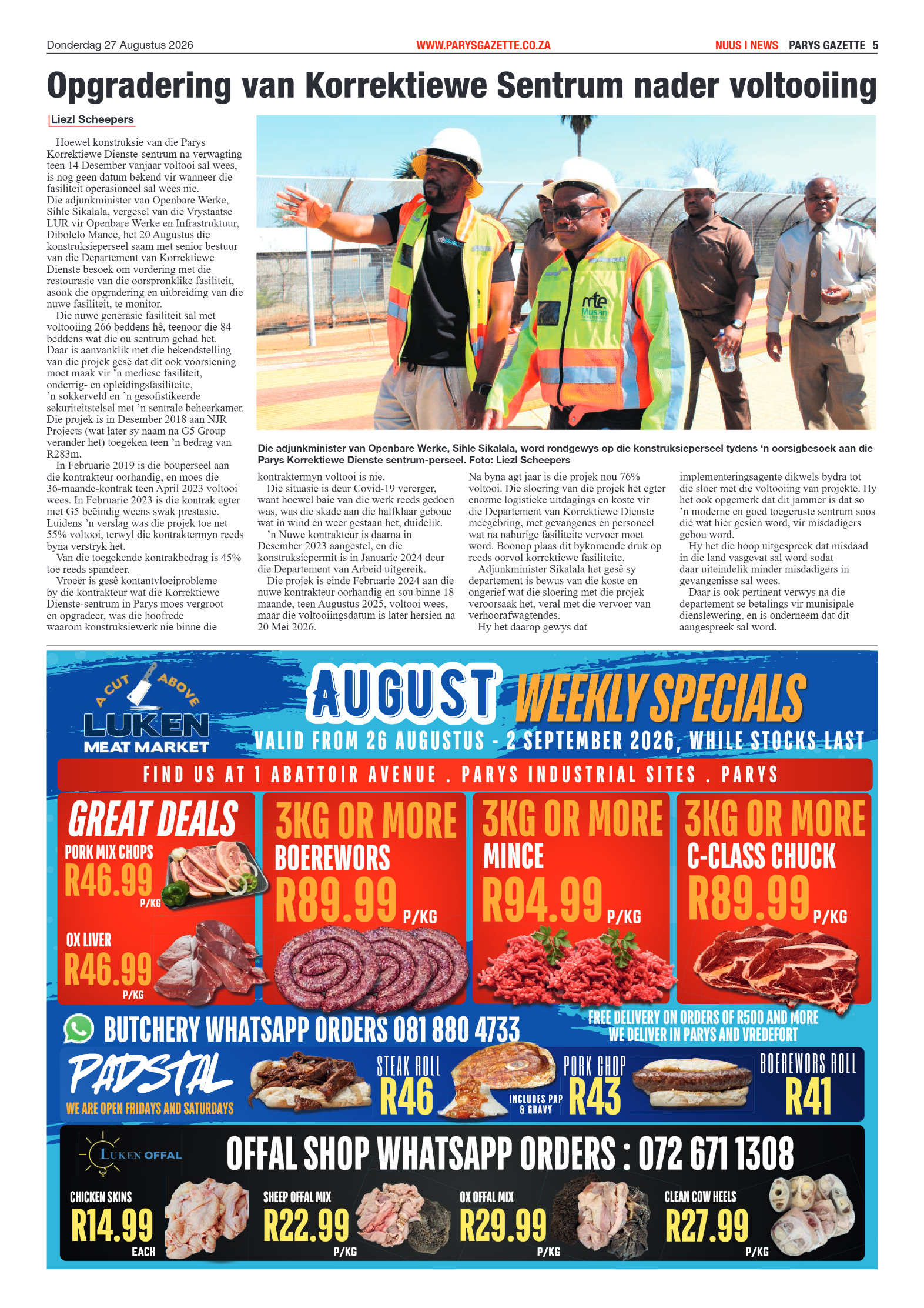 Parys Gazette – 27 Augustus 2026 page 5