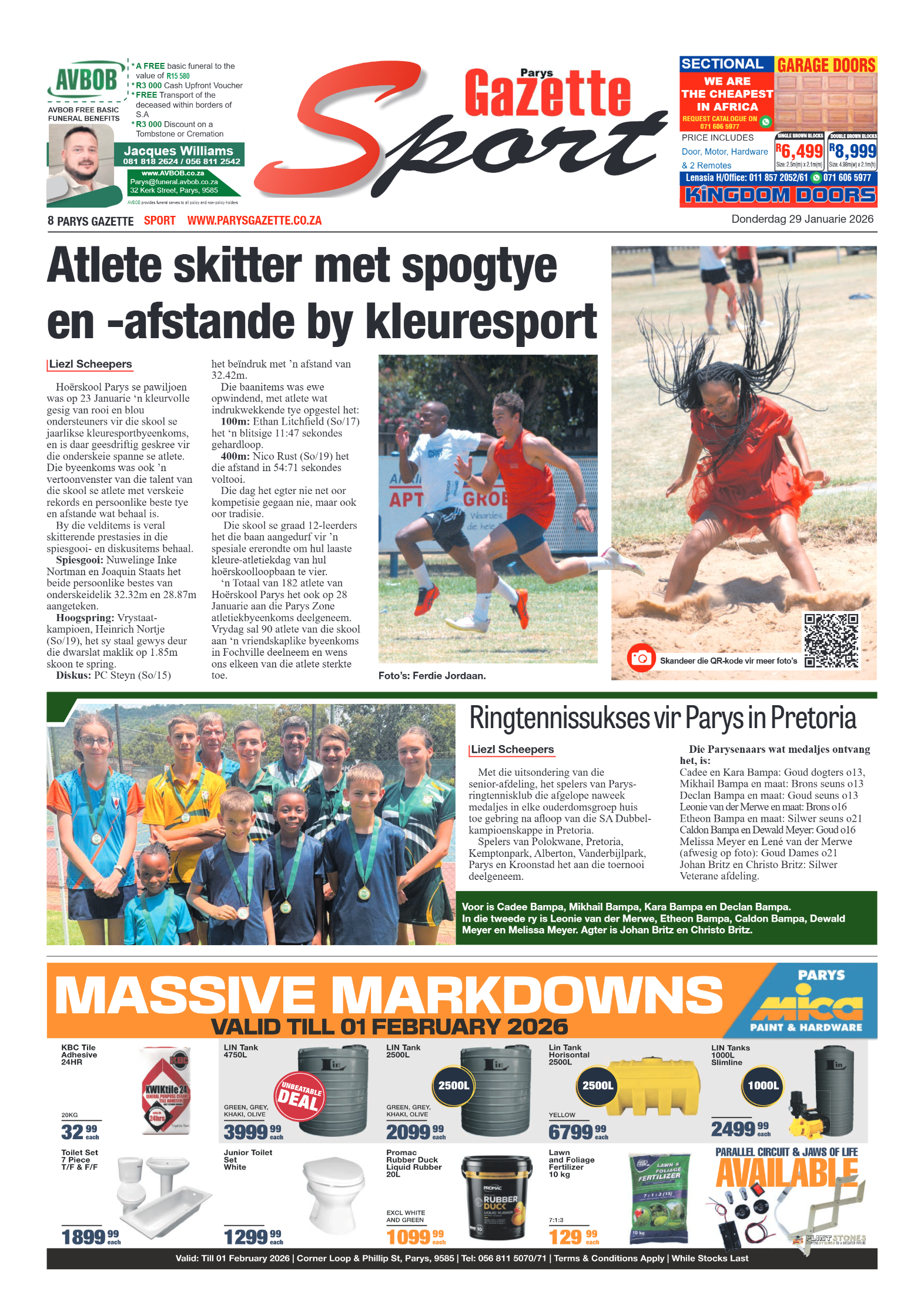 Parys Gazette – 29 Januarie 2026 page 8