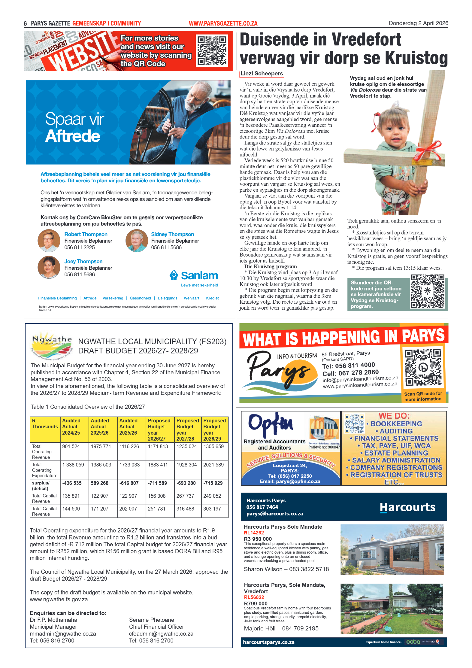 Parys Gazette – 2 April 2026 page 6