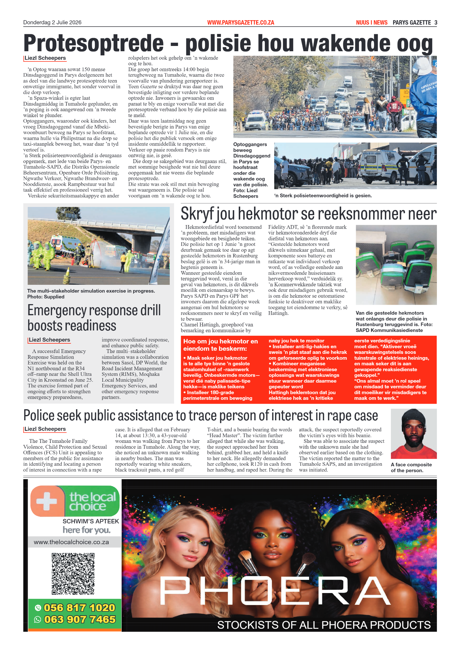 Parys Gazette – 2 Julie 2026 page 3