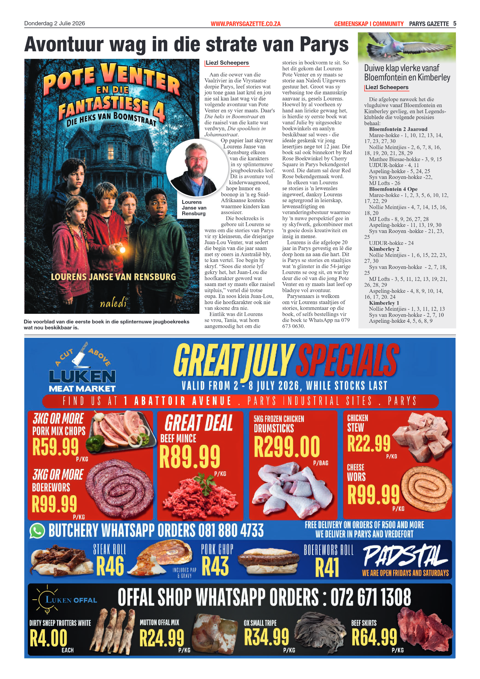 Parys Gazette – 2 Julie 2026 page 5