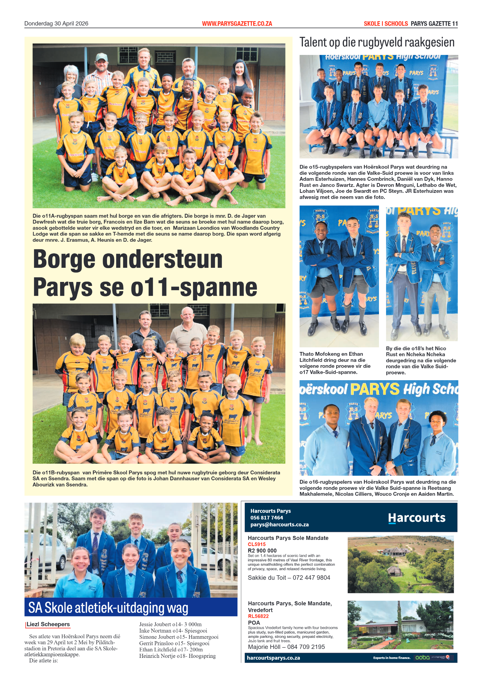 Parys Gazette – 30 April 2026 page 11