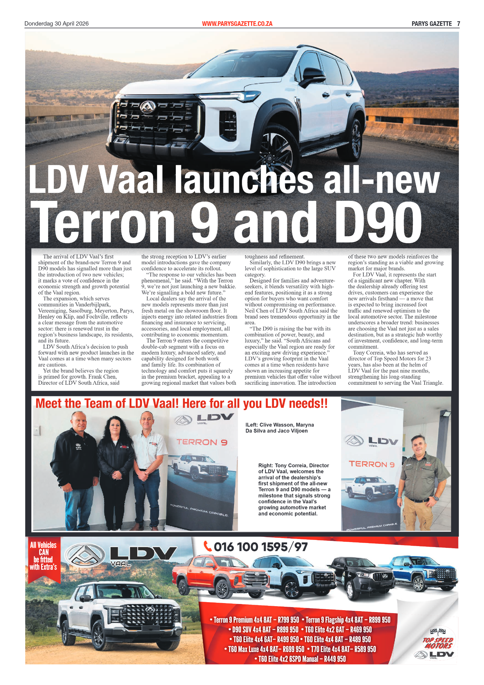 Parys Gazette – 30 April 2026 page 7