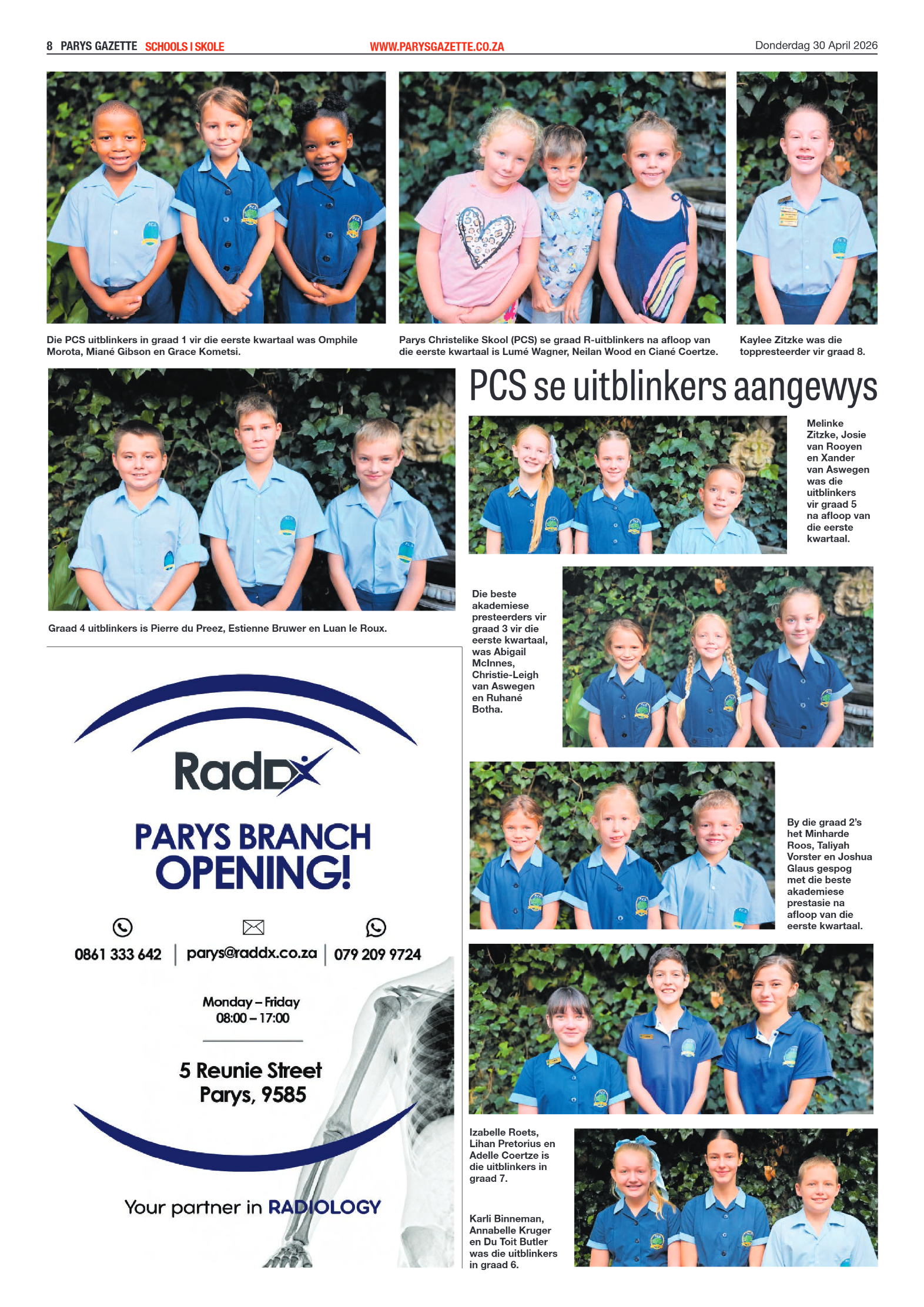 Parys Gazette – 30 April 2026 page 8