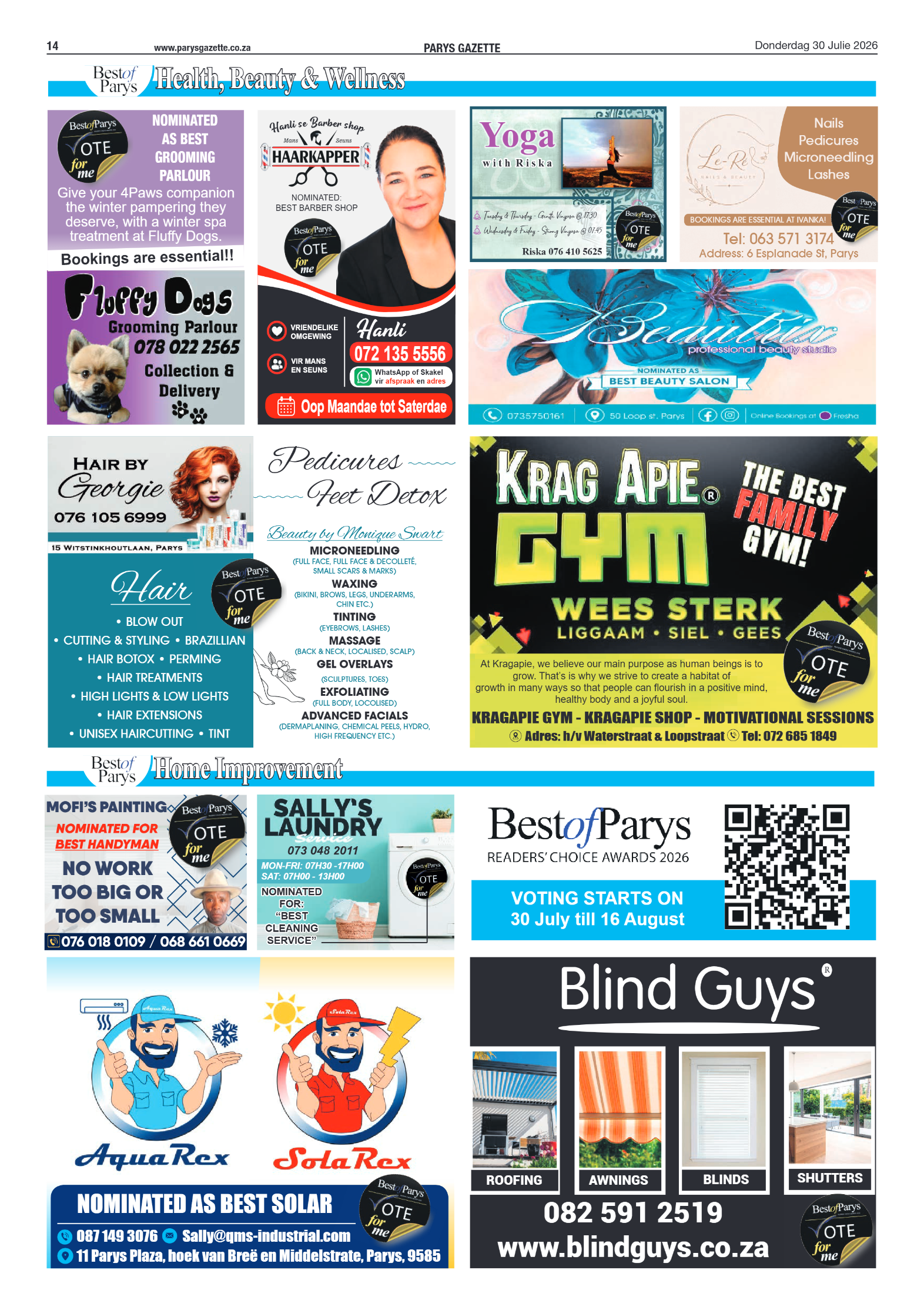 Parys Gazette – 30 Julie 2026 page 14