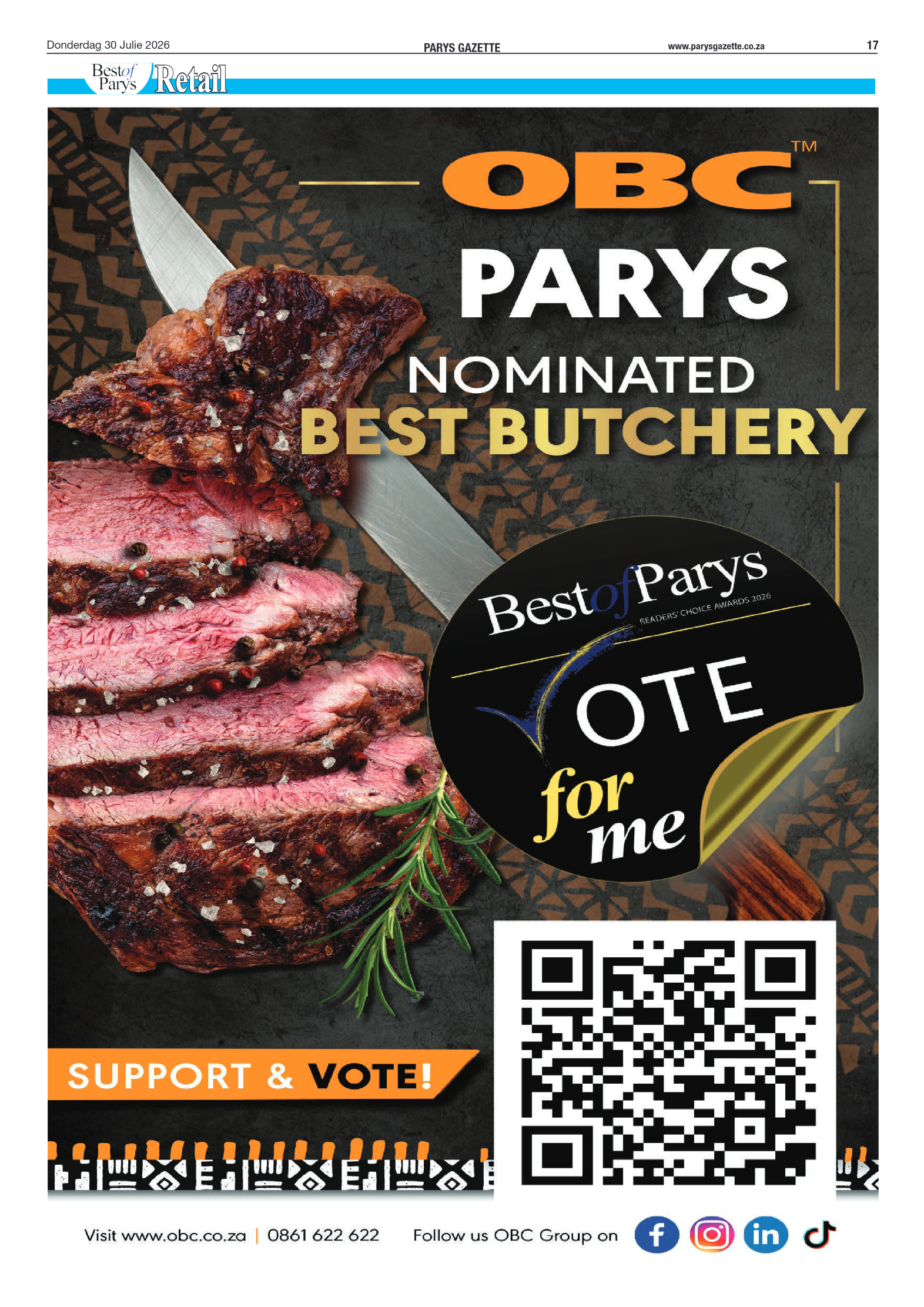 Parys Gazette – 30 Julie 2026 page 17