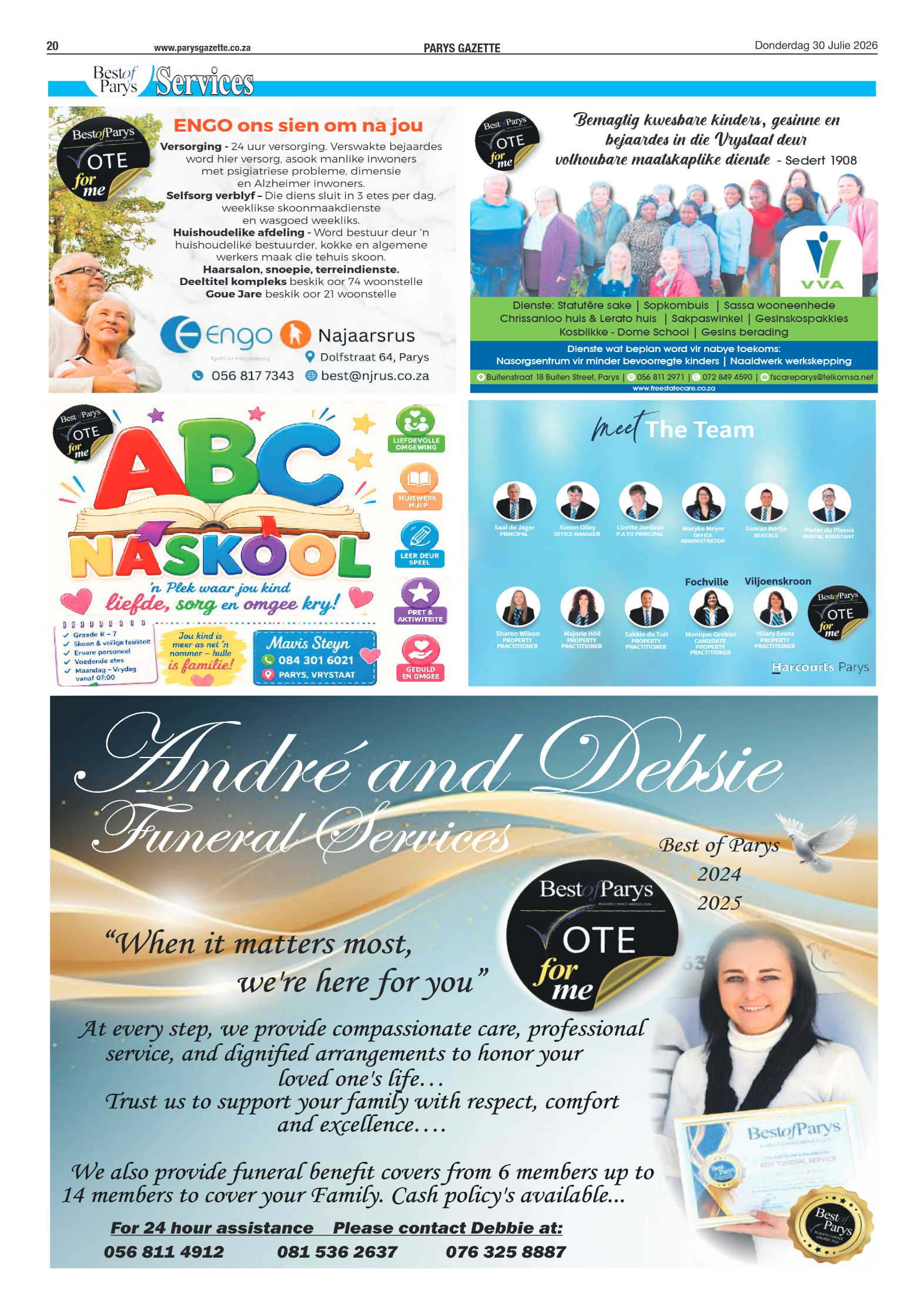 Parys Gazette – 30 Julie 2026 page 20