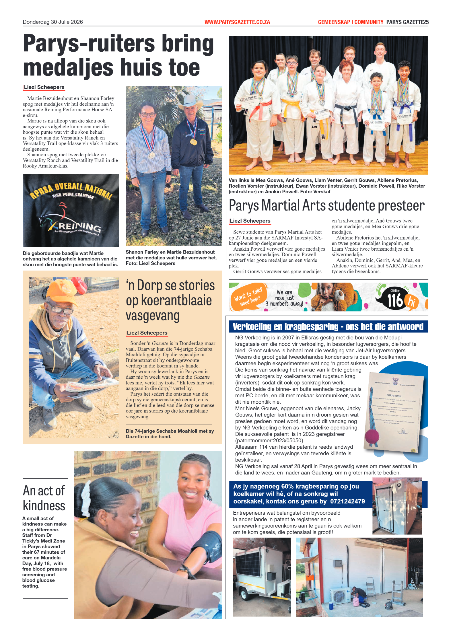 Parys Gazette – 30 Julie 2026 page 25