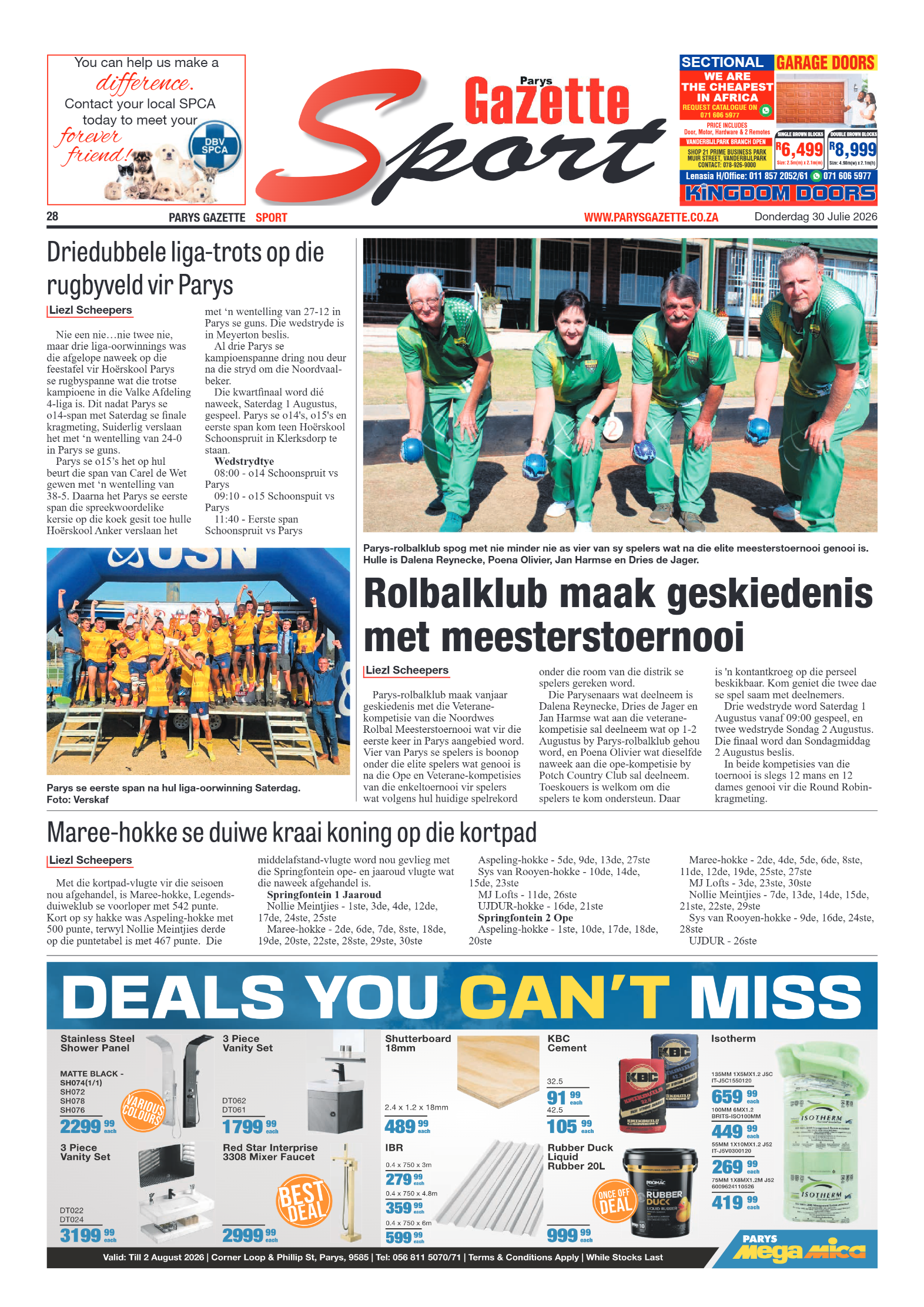 Parys Gazette – 30 Julie 2026 page 28
