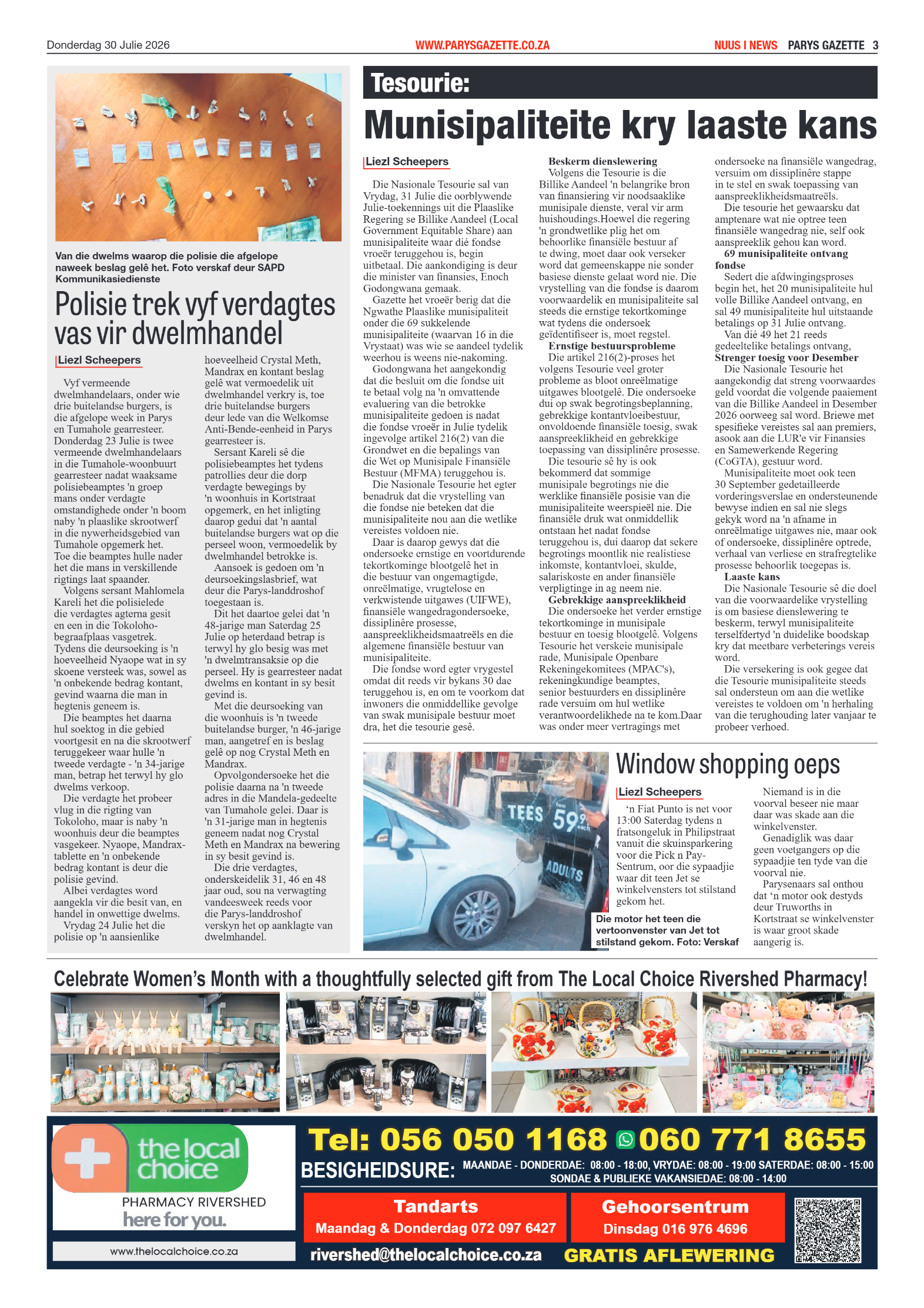 Parys Gazette – 30 Julie 2026 page 3