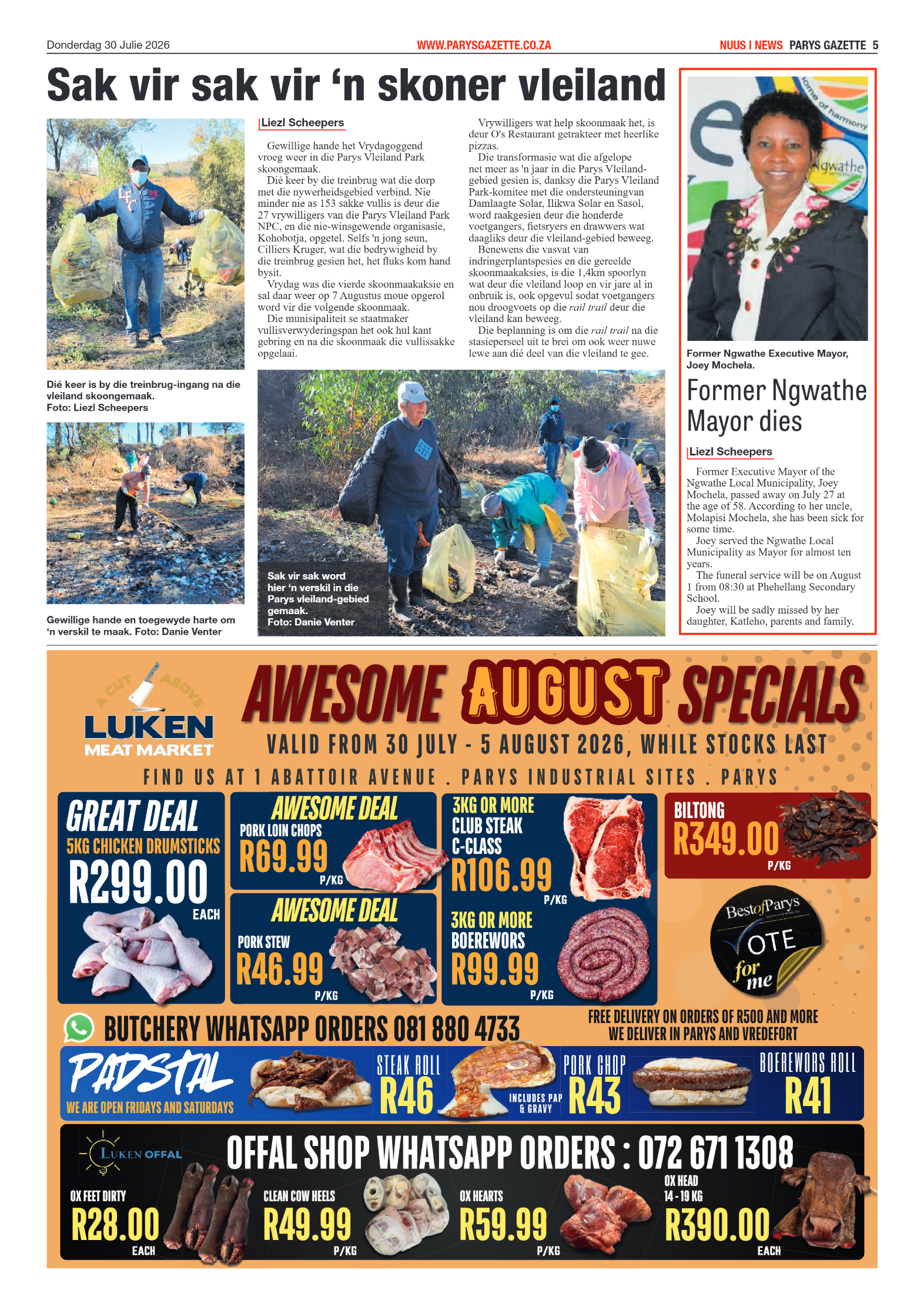 Parys Gazette – 30 Julie 2026 page 5