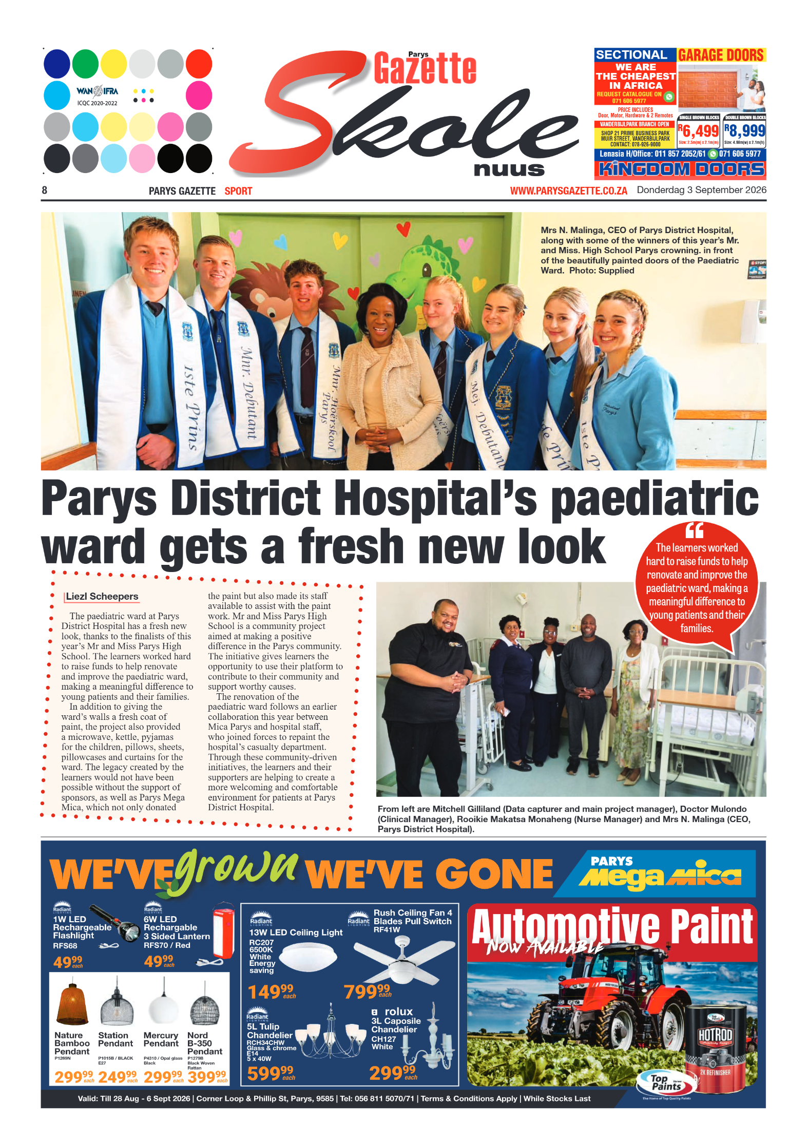 Parys Gazette – 3 September 2026 page 8