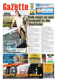 Parys Gazette – 3 September 2026