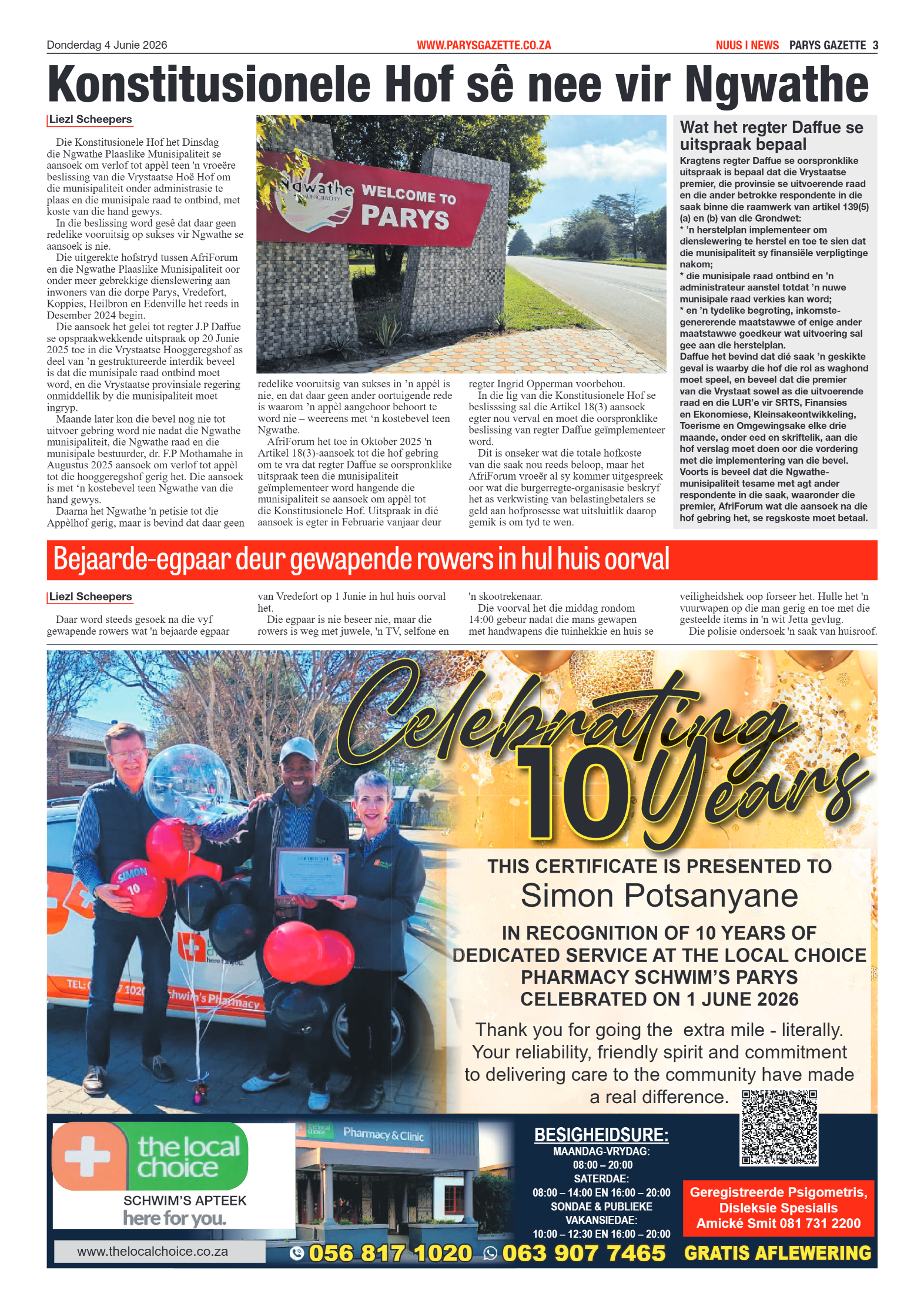 Parys Gazette – 4 Junie 2026 page 3