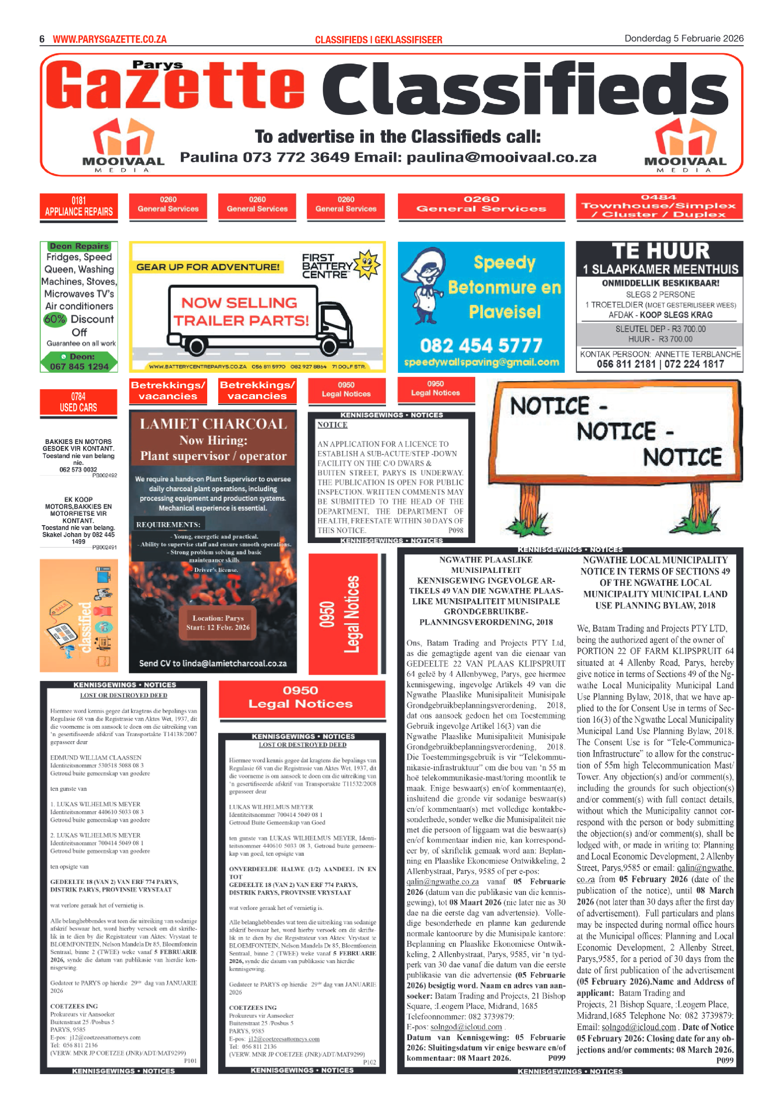 Parys Gazette 5 Februarie 2026 page 6