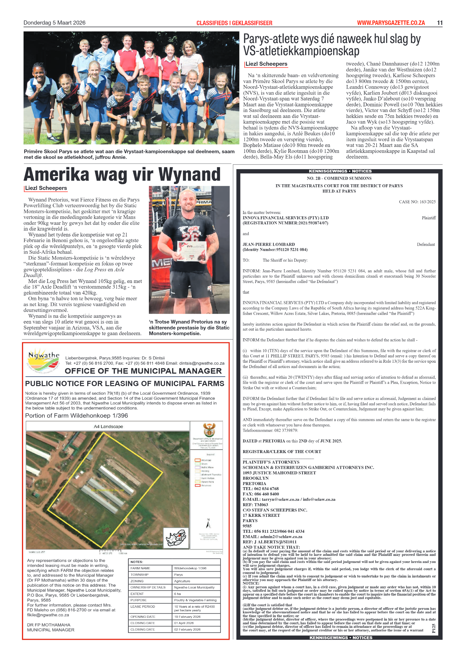 Parys Gazette – 5 Maart 2026 page 11