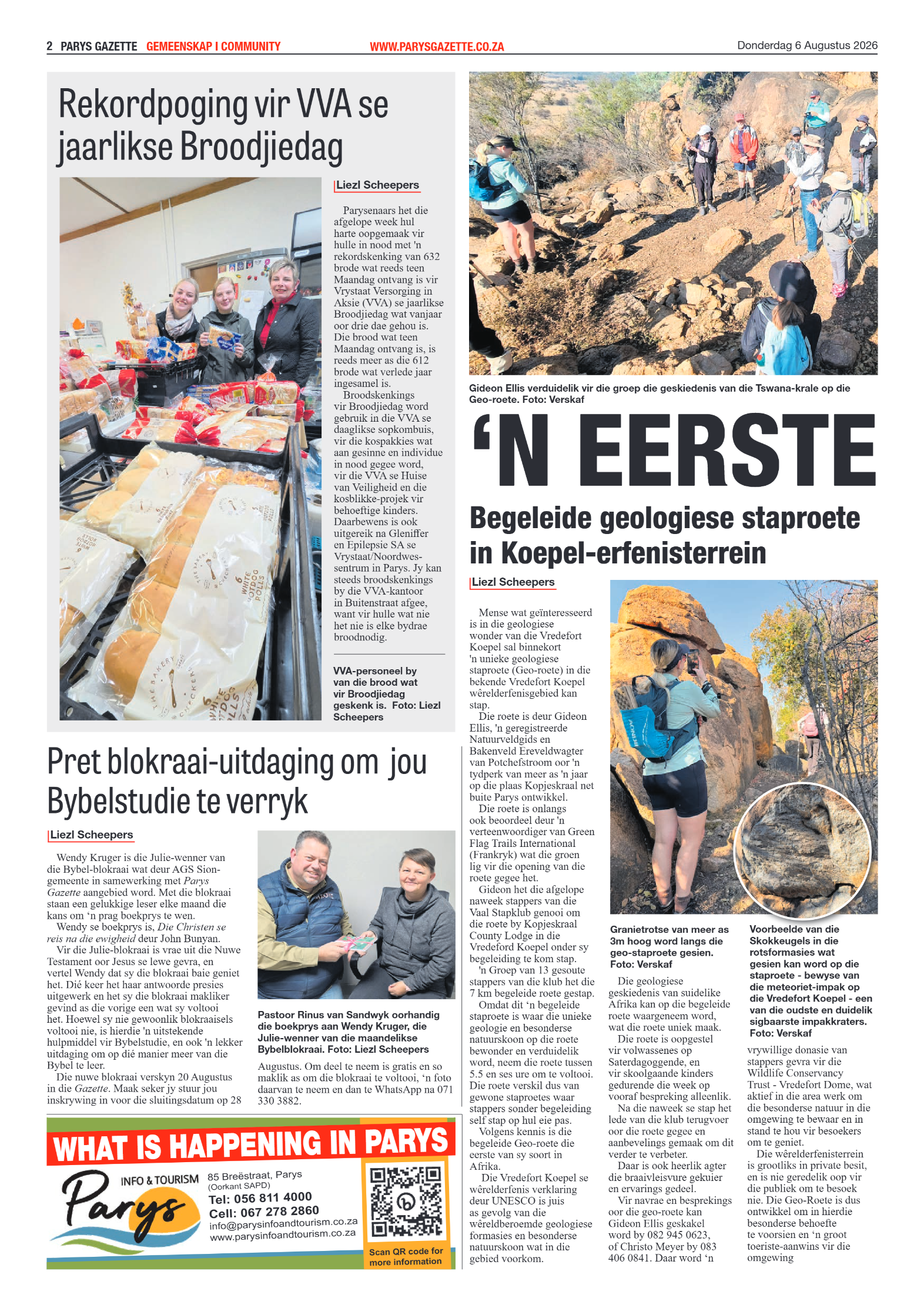 Parys Gazette – 6 Augustus 2026 page 2